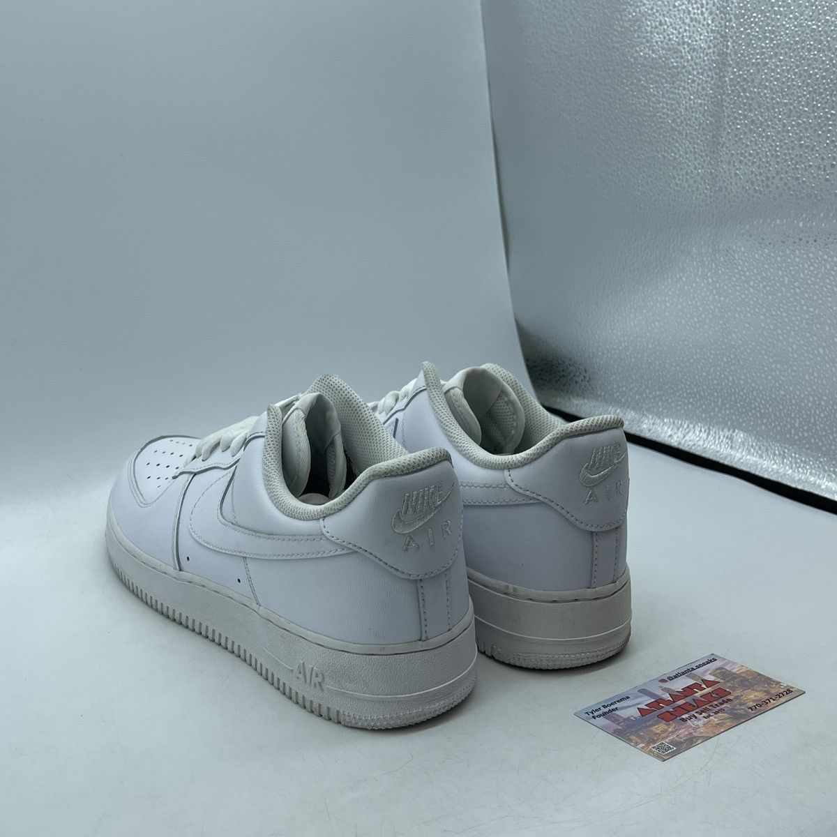 Nike Air Force 1 triple white Size US 11 / EU 44 - 4 Thumbnail