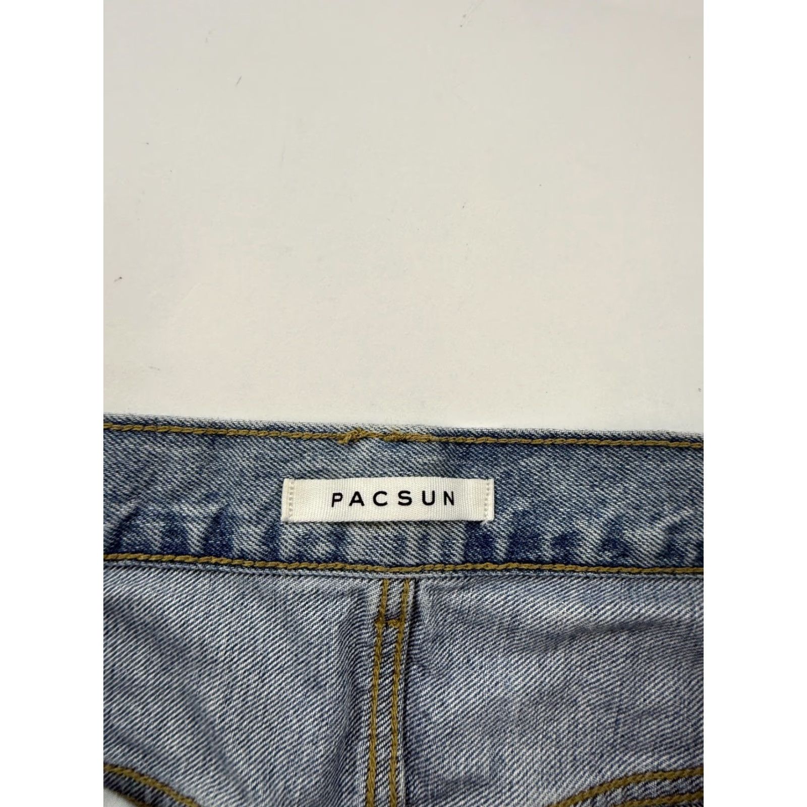 Pacsun VINTAGE PacSun Jeans Mens 32x29 Light Blue Relaxed Distressed Denim Size US 32 / EU 48 - 4 Thumbnail