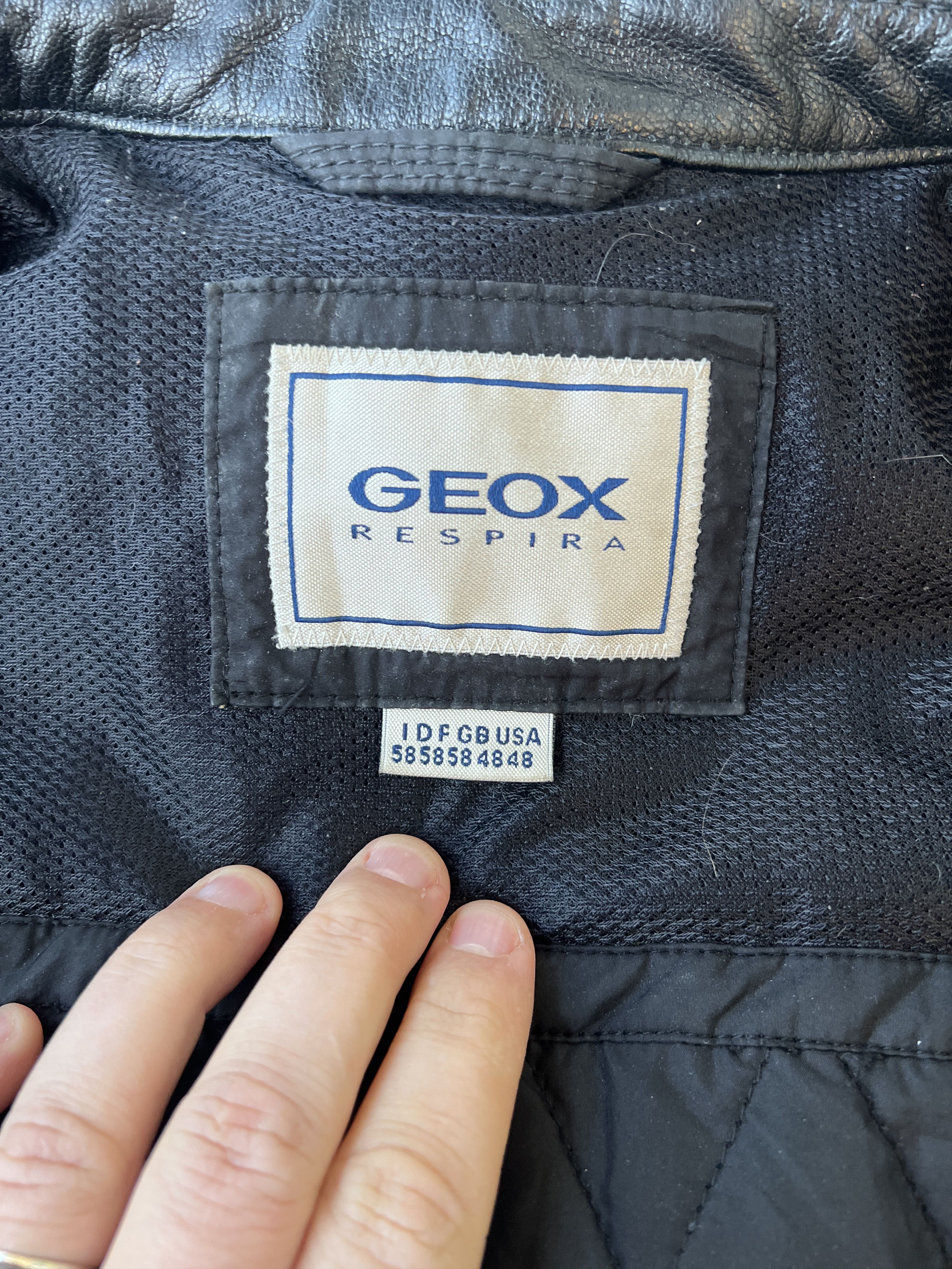Geox Vintage Geox Respira Leather Jacket Size US XL / EU 56 / 4 - 5 Thumbnail