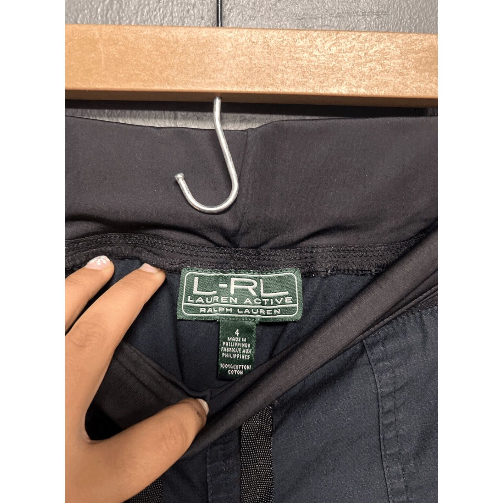 Ralph Lauren Lauren Ralph Lauren Active Pants Women Size 4 Black Drawstring Size 27" / US 4 / IT 40 - 2 Thumbnail