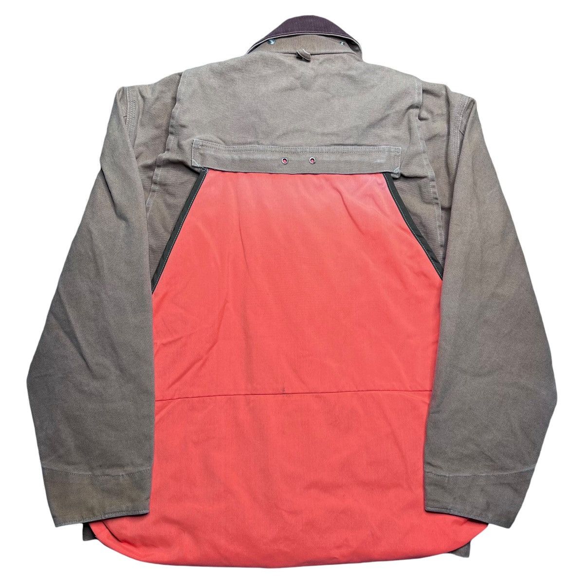 Carhartt × Vintage Vintage 1990s Carhartt Orange Duck Hunting Chore Jacket Size US M / EU 48-50 / 2 - 2 Thumbnail