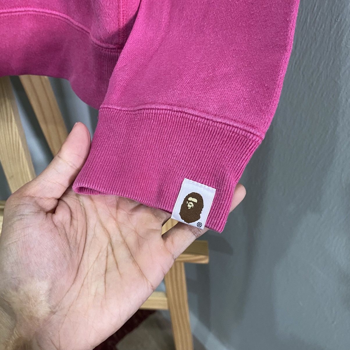 Bape Vintage Bape Baby Milo NASA Astronaut Raglan Sweatshirt Pink Size XS / US 0-2 / IT 36-38 - 7 Thumbnail