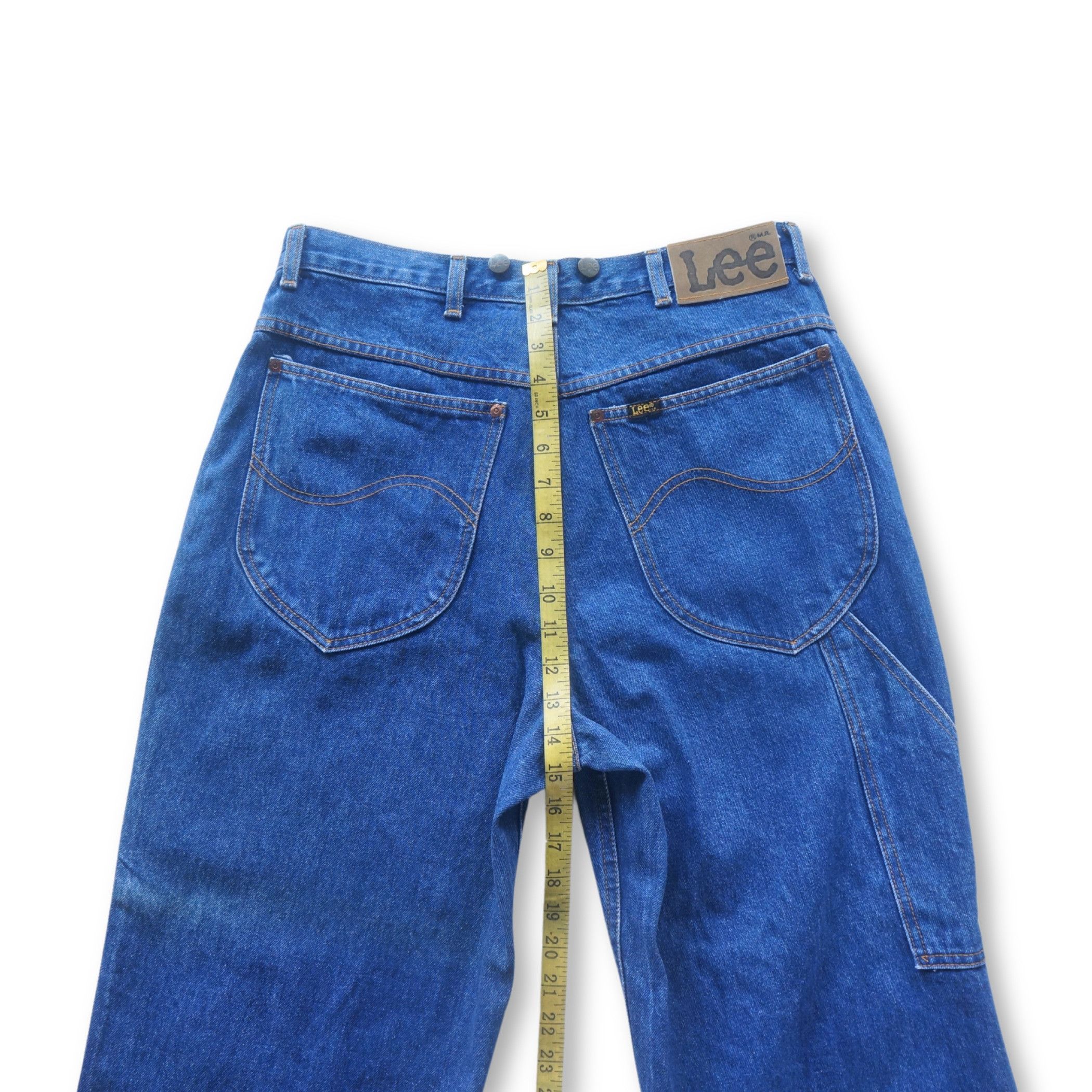 Lee LEE Baggy High Waisted Blue Jeans Size US 33 - 10 Thumbnail