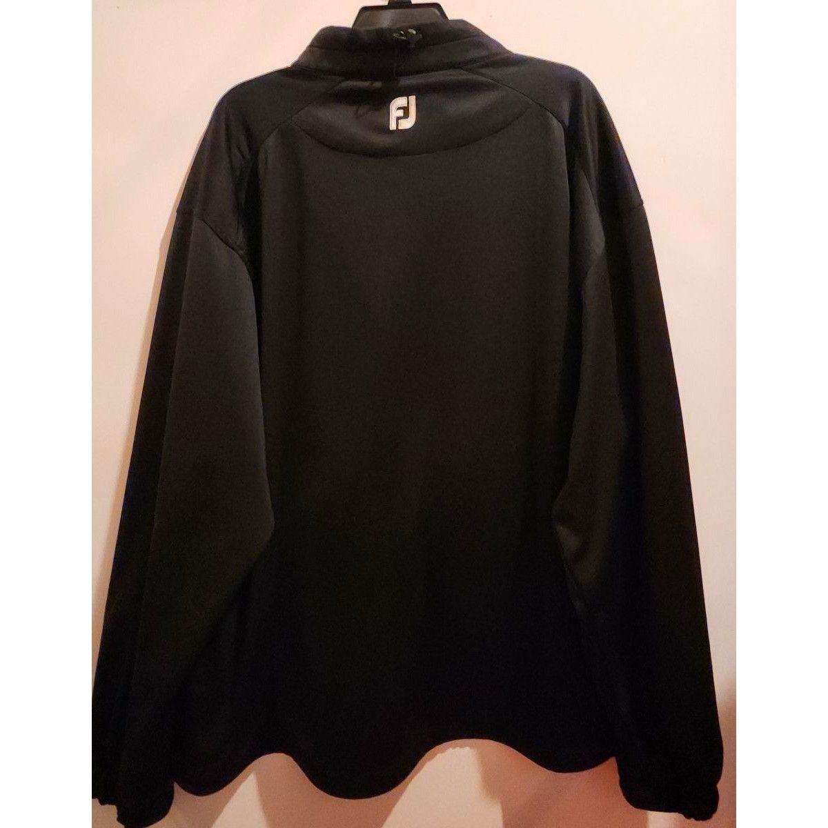 Footjoy Footjoy Mens Black Full-Zip Jacket With Zippered Pockets & A Size US XXL / EU 58 / 5 - 7 Thumbnail