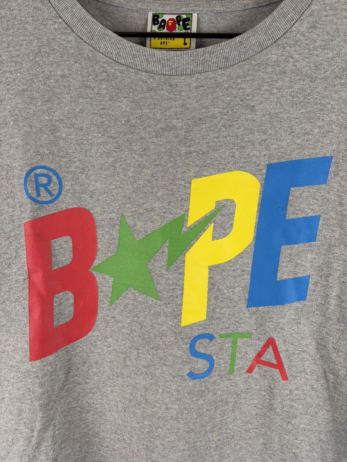 Bape Bape Sta Logo Print Tee Size US L / EU 52-54 / 3 - 3 Thumbnail