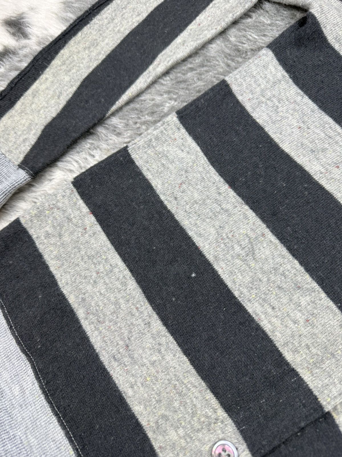 Final Home 90’s RARE Issey Miyake FINAL HOME "Prison Stripes" Cardigan Size US S / EU 44-46 / 1 - 8 Thumbnail