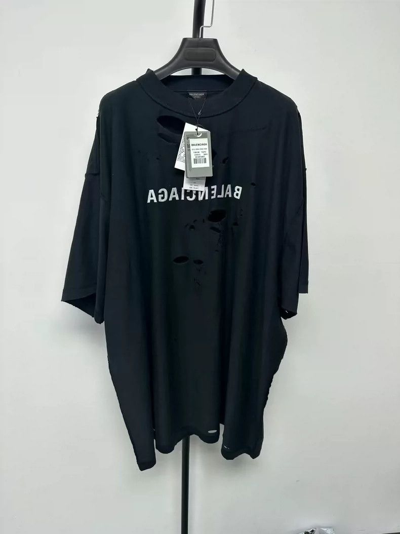 Balenciaga Balenciaga SS24 Logo Print Crewneck T-Shirt - dmc Size US L / EU 52-54 / 3 - 1 Thumbnail