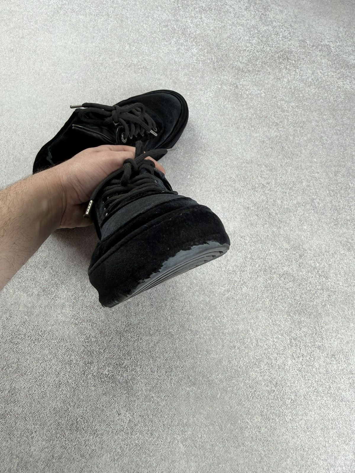 Filling Pieces Filling Pieces Low Eva Velvet Black Sneakers Size 38 Size US 8 / IT 38 - 8 Thumbnail