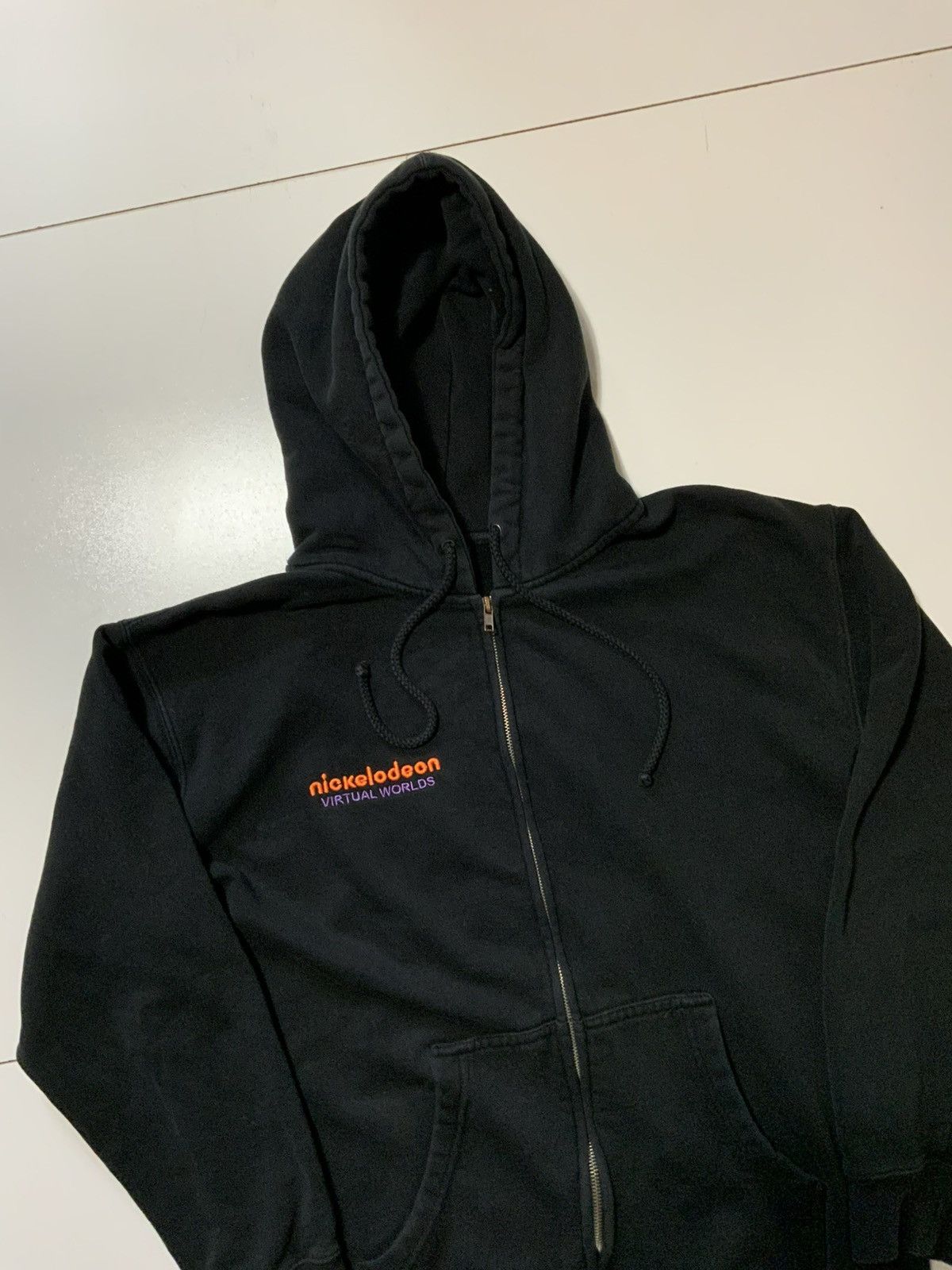 Nickelodeon Nickelodeon Virtual Worlds Embroidered Y2K Black Zip Hoodie Size US M / EU 48-50 / 2 - 4 Thumbnail