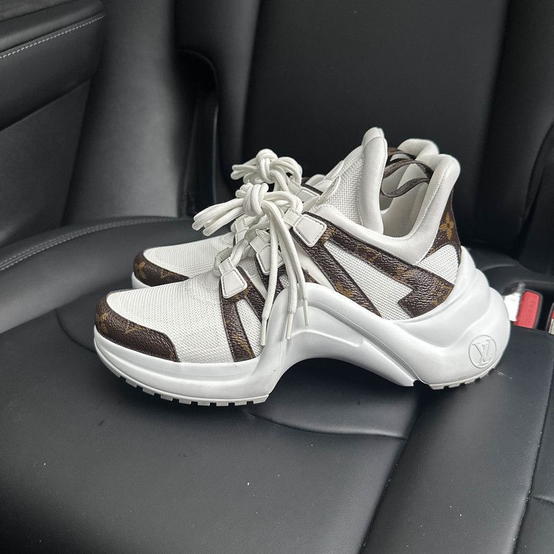 Louis Vuitton Louis Vuitton Archlight White Sneakers for Women - Size US 8 / IT 38 - 1 Thumbnail