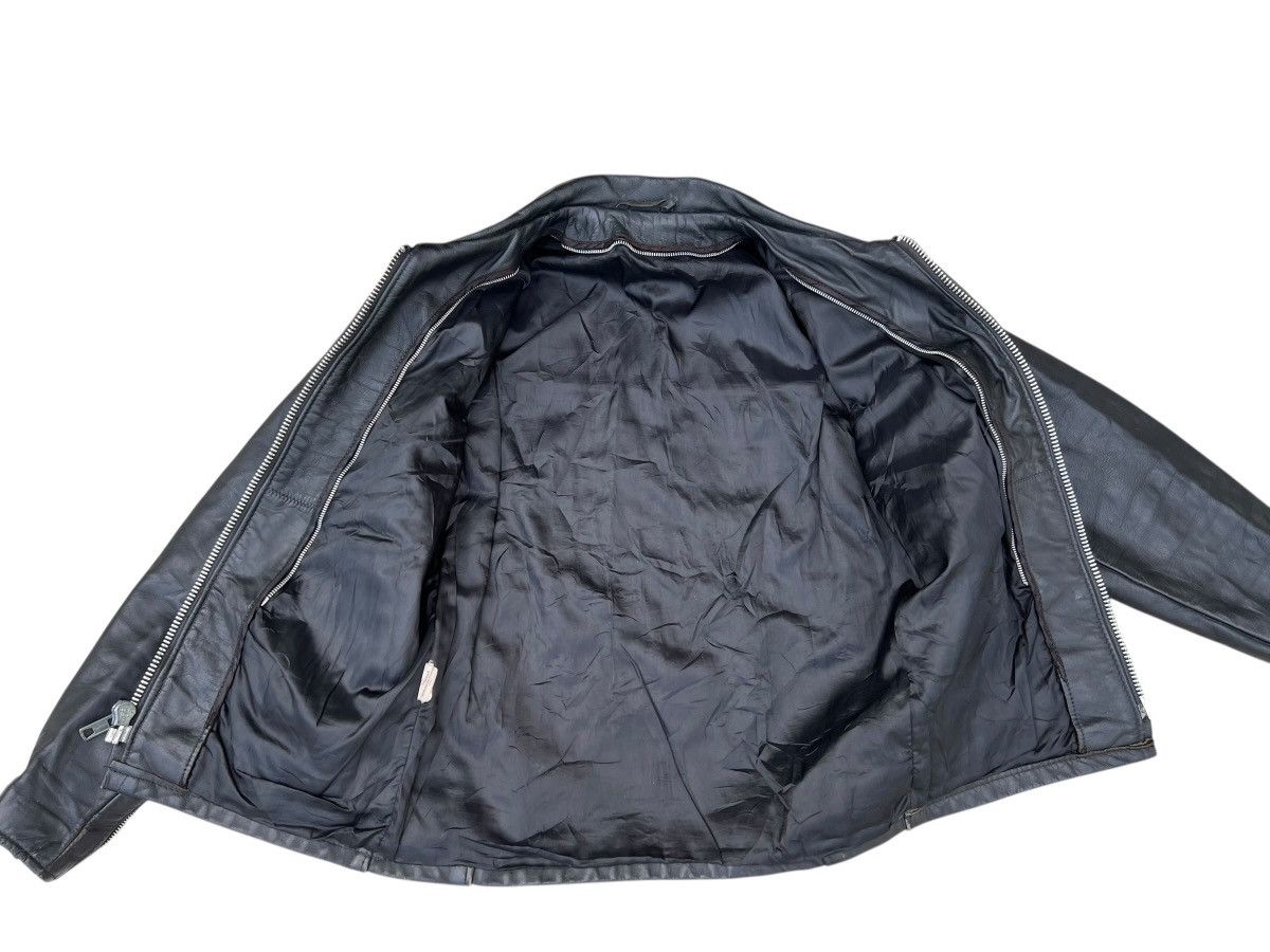 Schott Vintage 80s Schott 642 Distress Patina Leather Rider Jacket Size US S / EU 44-46 / 1 - 14 Thumbnail