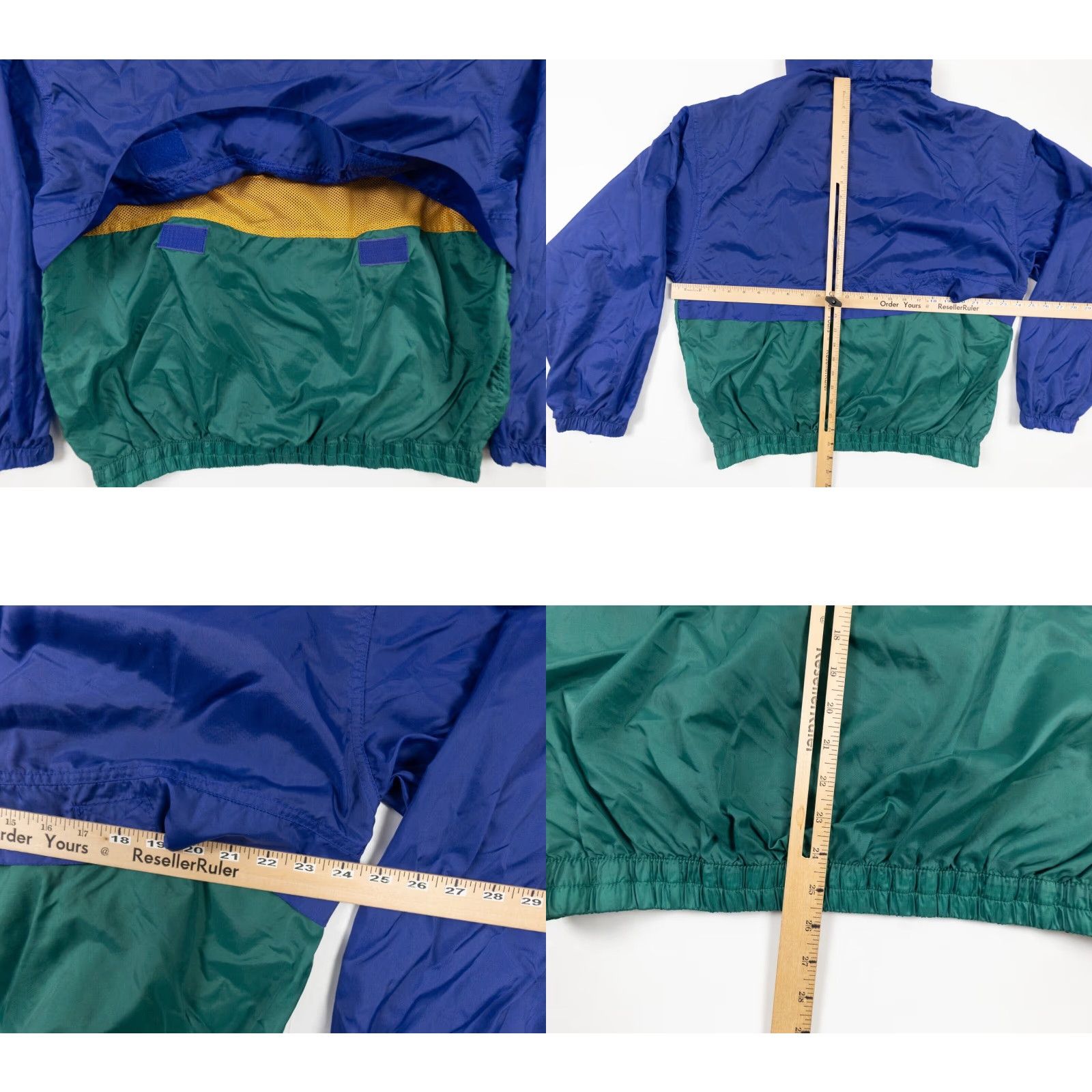 Vintage VINTAGE Swingster Jacket Windbreaker Adult Large Blue Green Nylon Hooded VTG Size US L / EU 52-54 / 3 - 8 Thumbnail