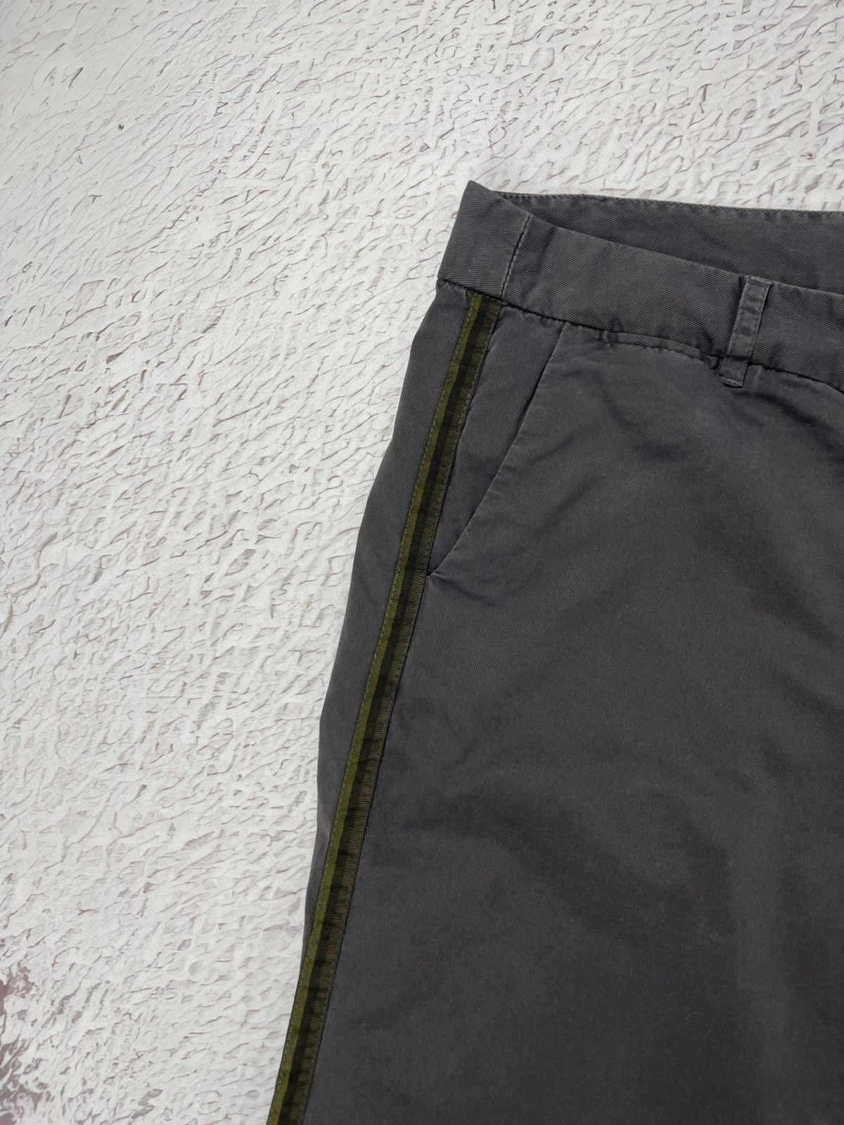 Nili Lotan Nili Lotan Pants Grey Drop Crotch Baggy Trousers Side Stripe Size 30" / US 8 / IT 44 - 8 Thumbnail