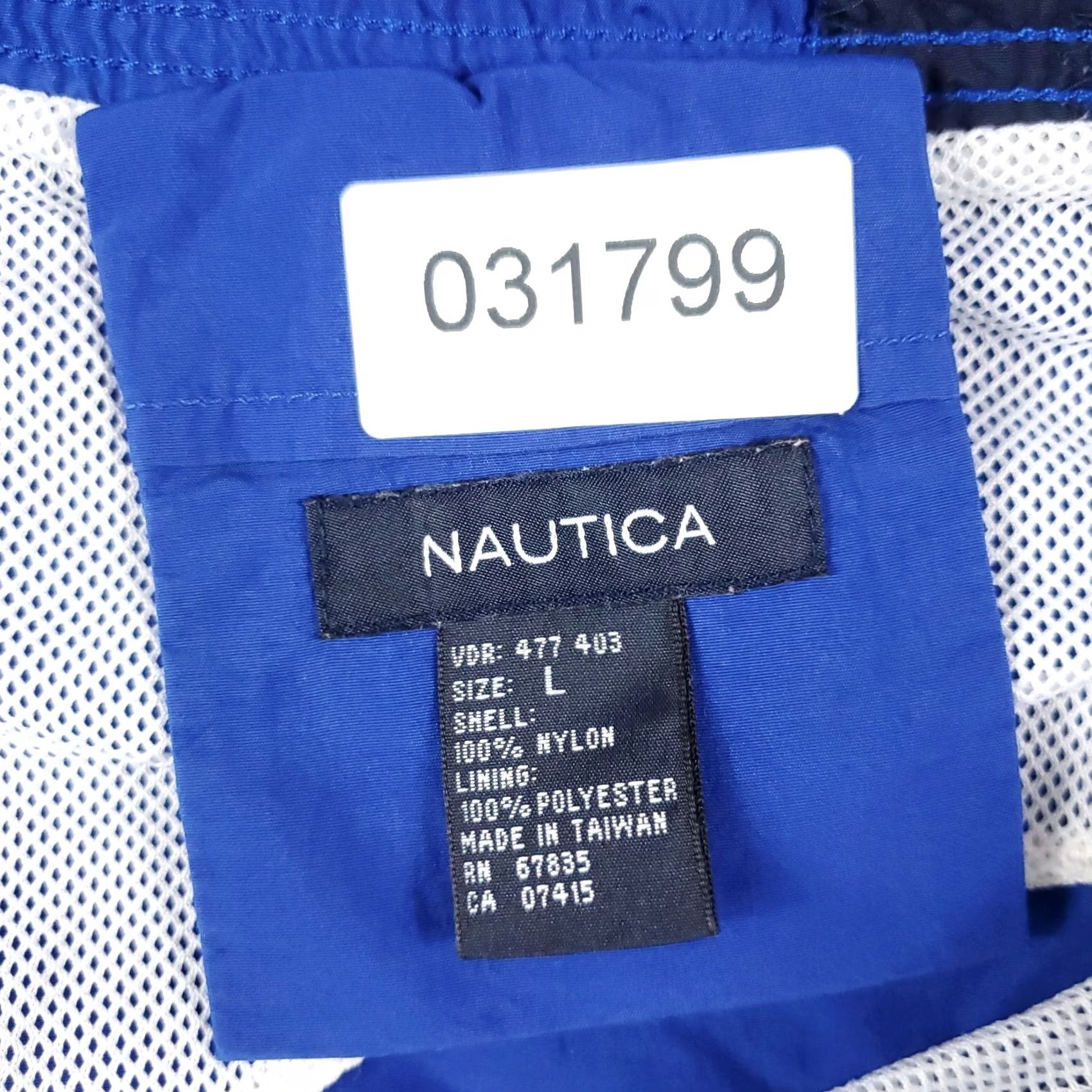Nautica VINTAGE Nautica Mens Large Blue Beach Surf Board Swim Trunks Size US 33 - 7 Thumbnail