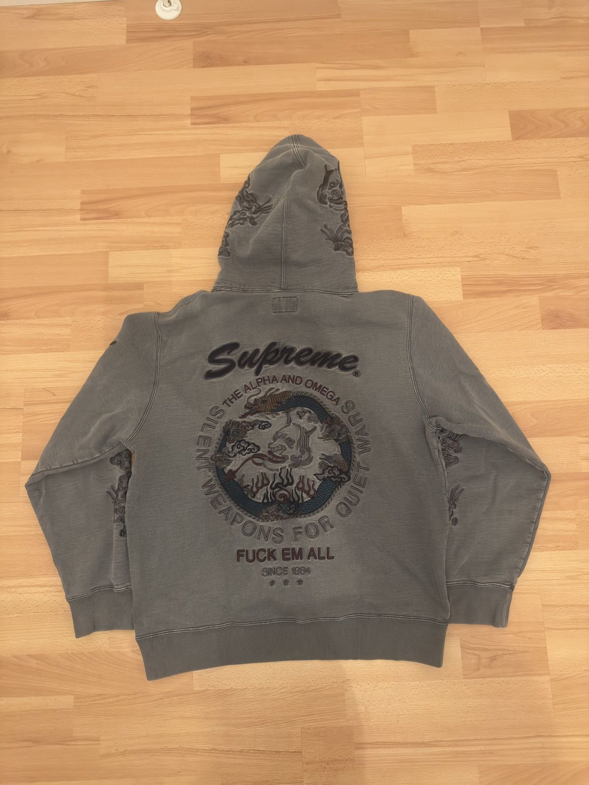 Supreme Supreme dragon overdyed hoodie Size US M / EU 48-50 / 2 - 3 Thumbnail