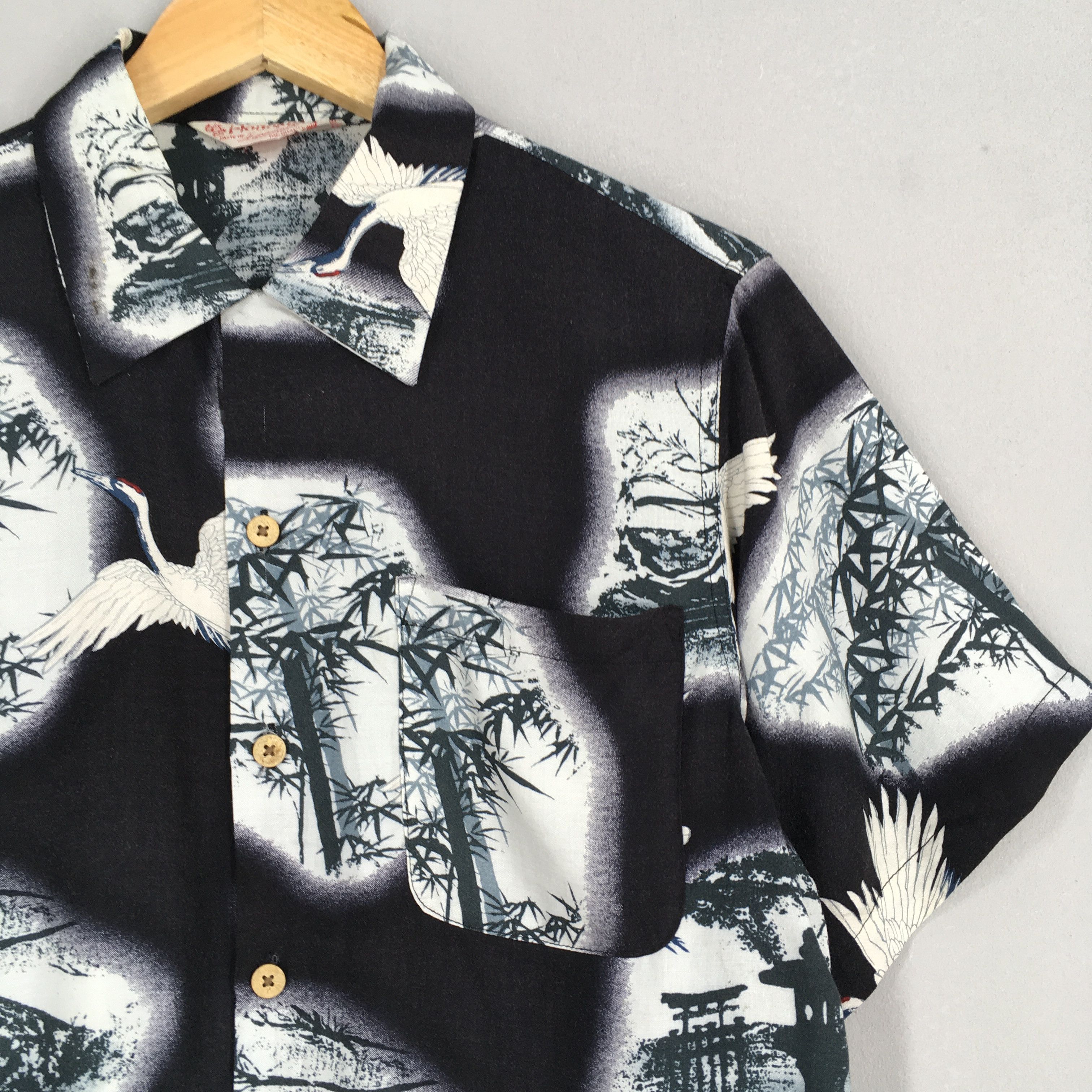 Designer × Life's a Beach Vintage 1980s Hawaiian Honolulu Bamboo Tree Shirt Medium Size US M / EU 48-50 / 2 - 2 Thumbnail
