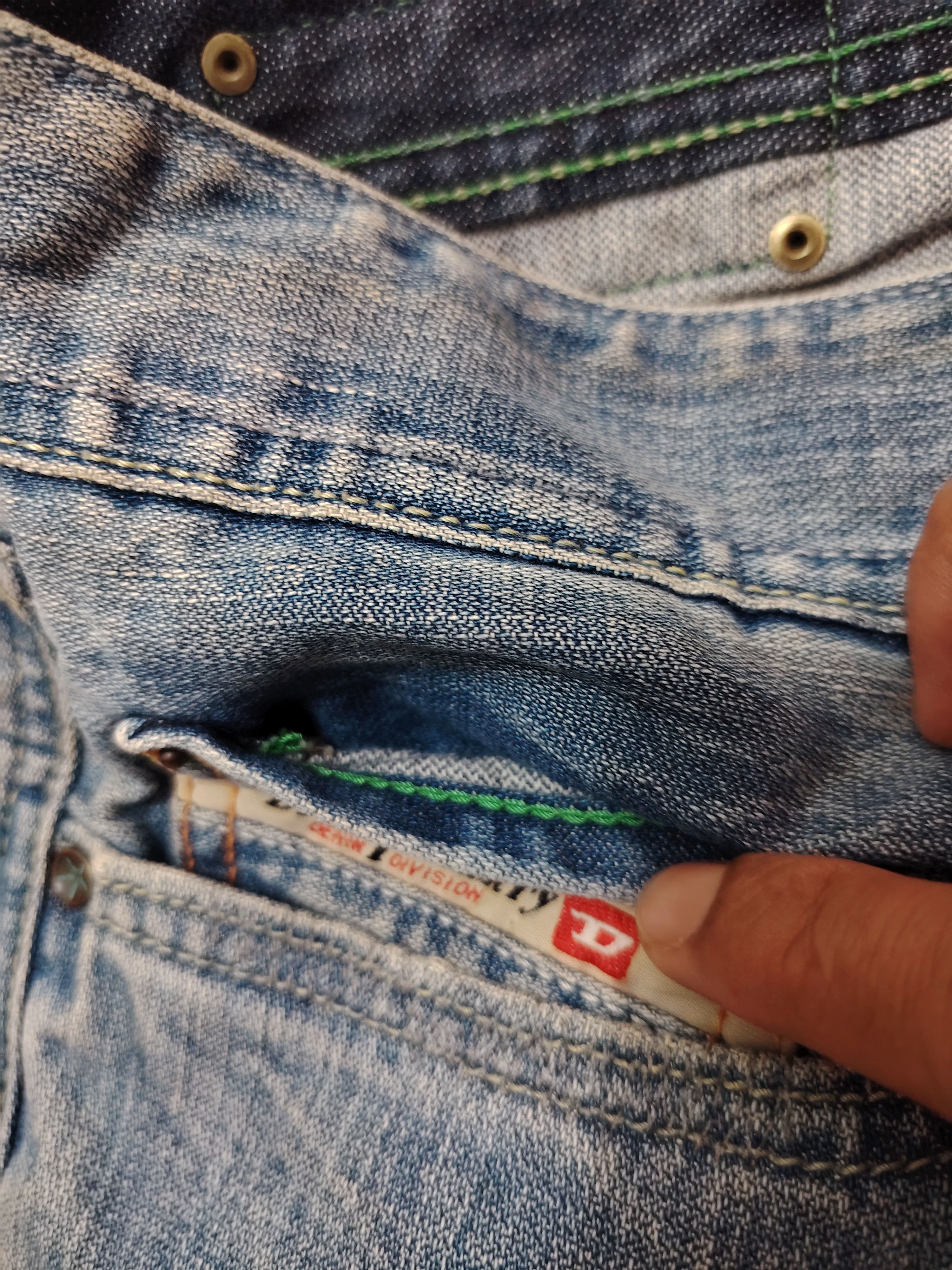 Who Decides War Vtg Diesel Industry Flared Distressed jeans Denim Size US 31 - 6 Thumbnail