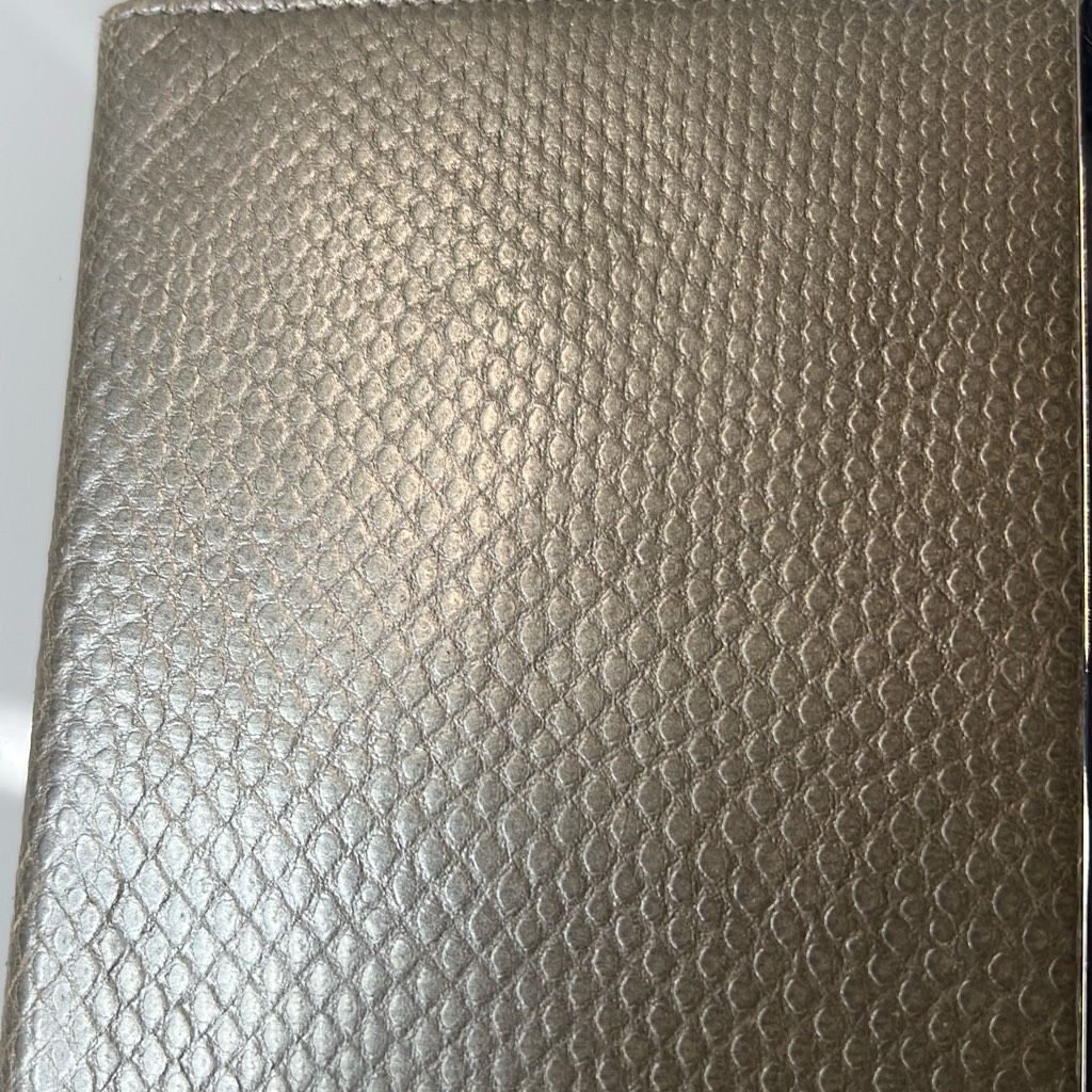 Salvatore Ferragamo NWT Salvatore Ferragamo Silver Leather Python-Print Passport Size ONE SIZE - 10 Thumbnail