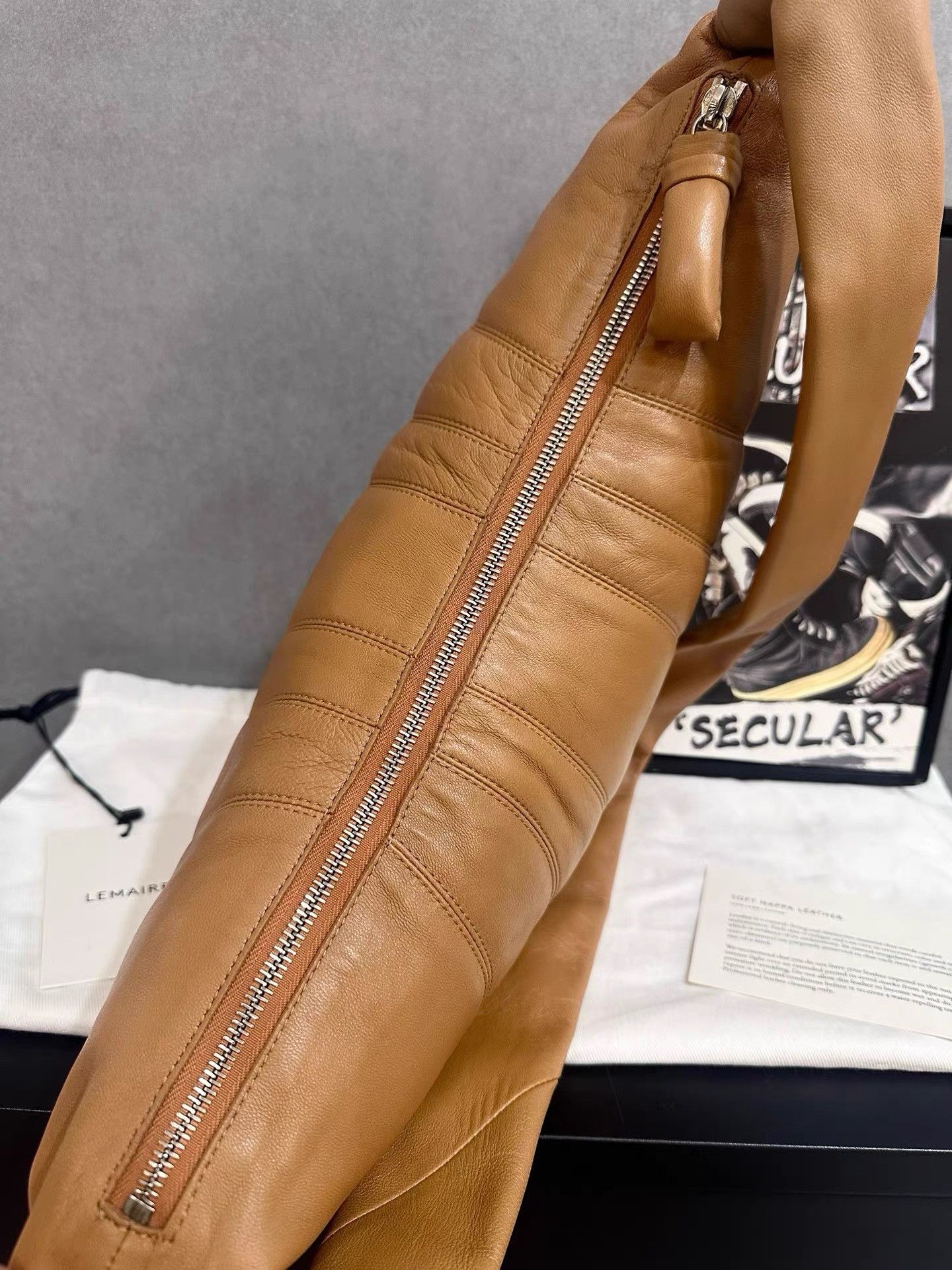 Lemaire Lemaire Sugar Brown Medium Croissant Bag K34 Size ONE SIZE - 8 Thumbnail