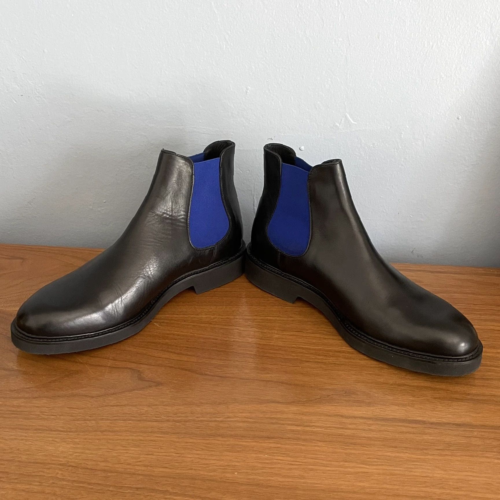 8 by YOOX VINTAGE 8 By Yoox Black Leather Chelsea Ankle Boots Mens Size 41 US 8 Chelsea Boot Leather Outsole NWOB Size US 8 / EU 41 - 4 Thumbnail
