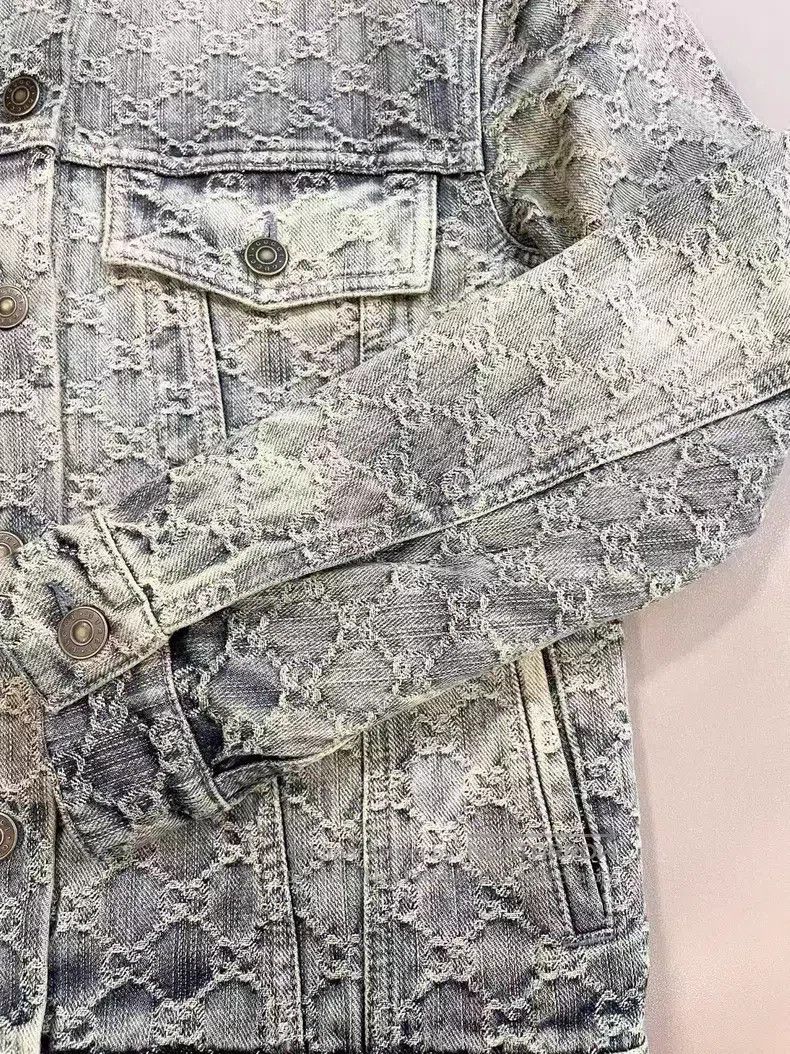 Gucci Gucci Full logo denim jacket Size XS / US 0-2 / IT 36-38 - 5 Thumbnail