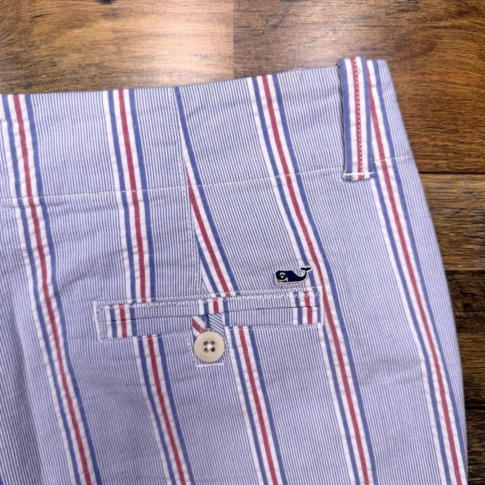 Vineyard Vines Vineyard Vines Nicholls Stripe Ed Shorts Womens 14 Bimini Blue 5 Inch New Size 36" / US 14 / IT 50 - 7 Thumbnail