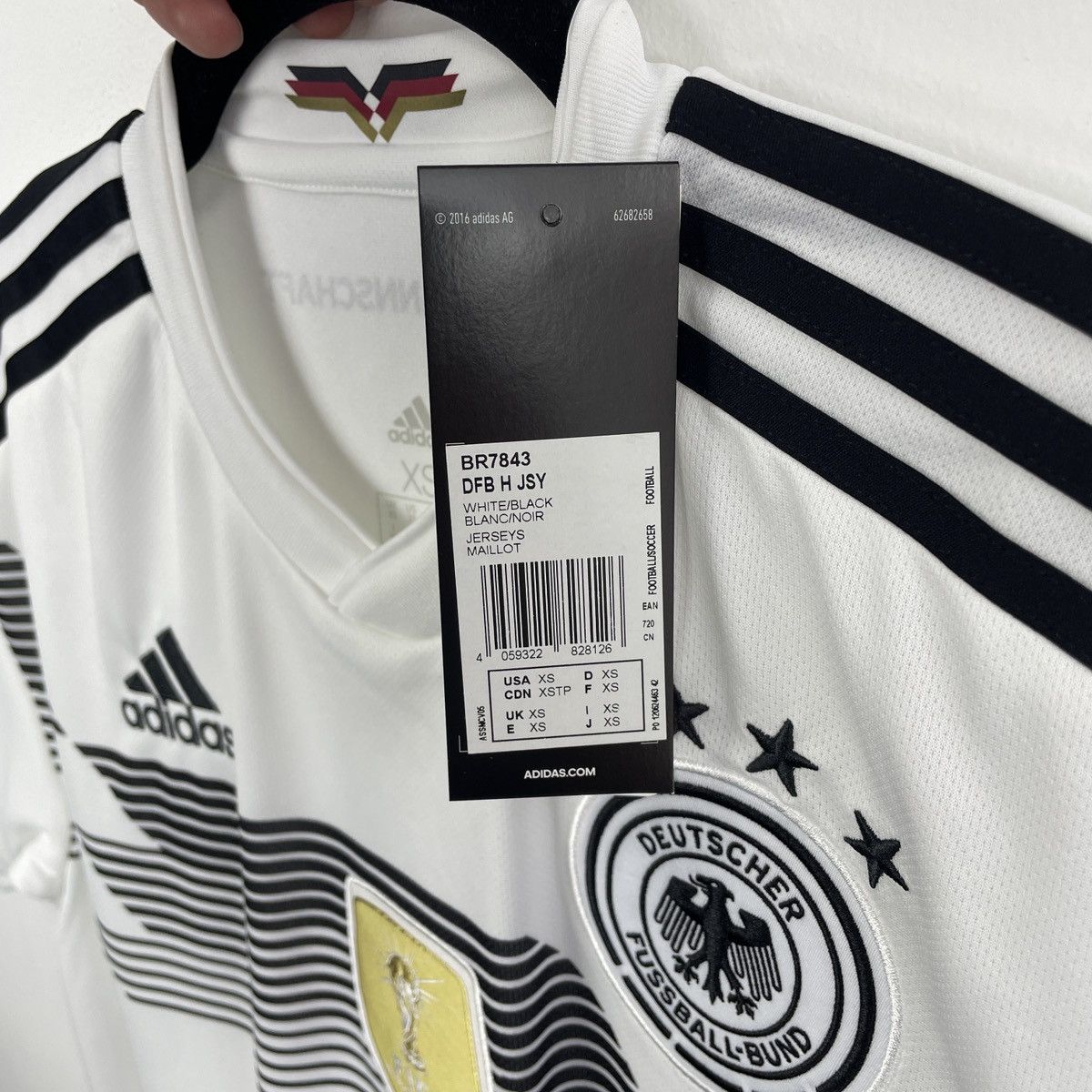 Adidas Germany Adidas Genuine Home Jersey Shirt 2018/2019 size XS Size US XS / EU 42 / 0 - 6 Thumbnail