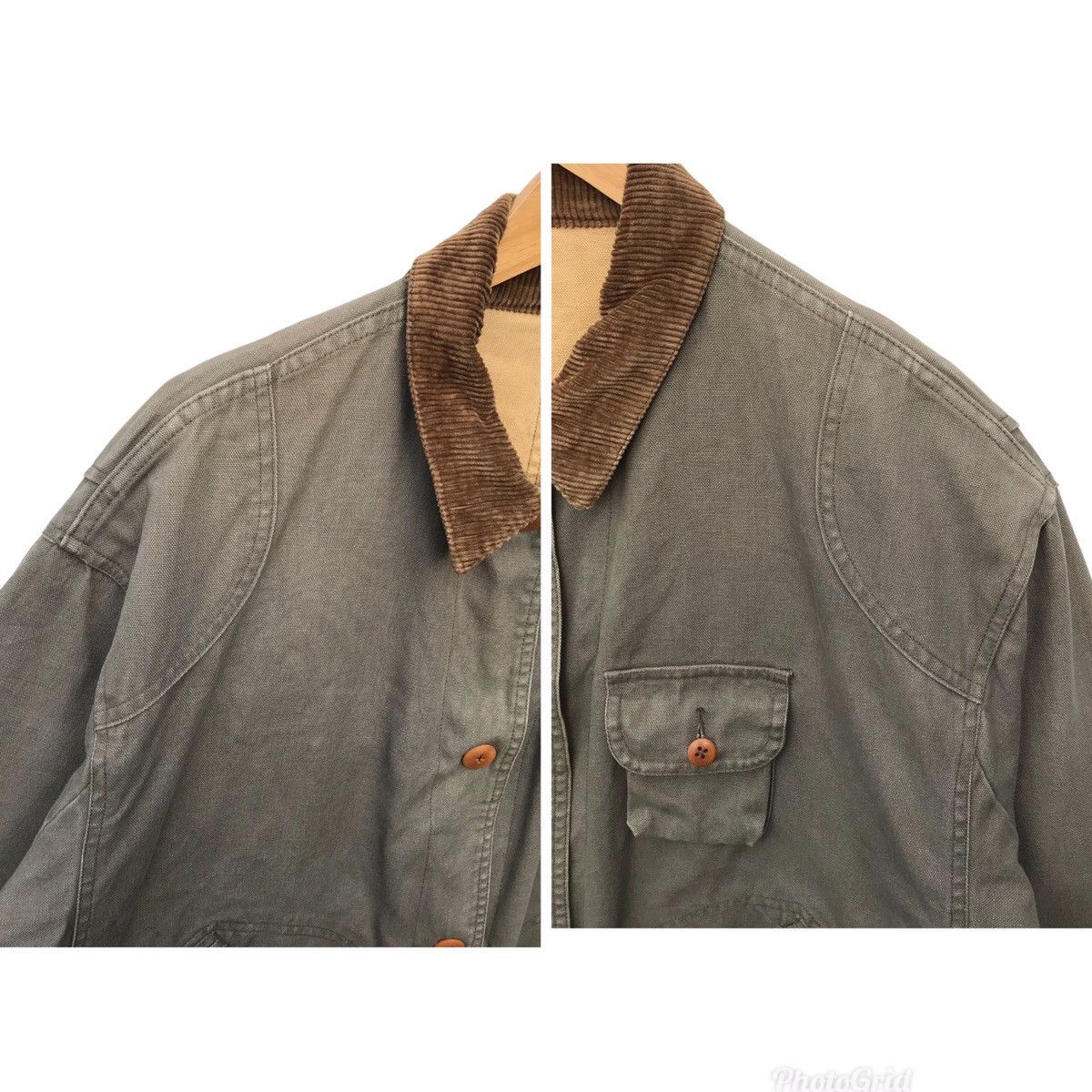 Polo Ralph Lauren Vintage Polo Ralph Lauren Riversible Field Coat Heavy Jacket Size US L / EU 52-54 / 3 - 19 Thumbnail