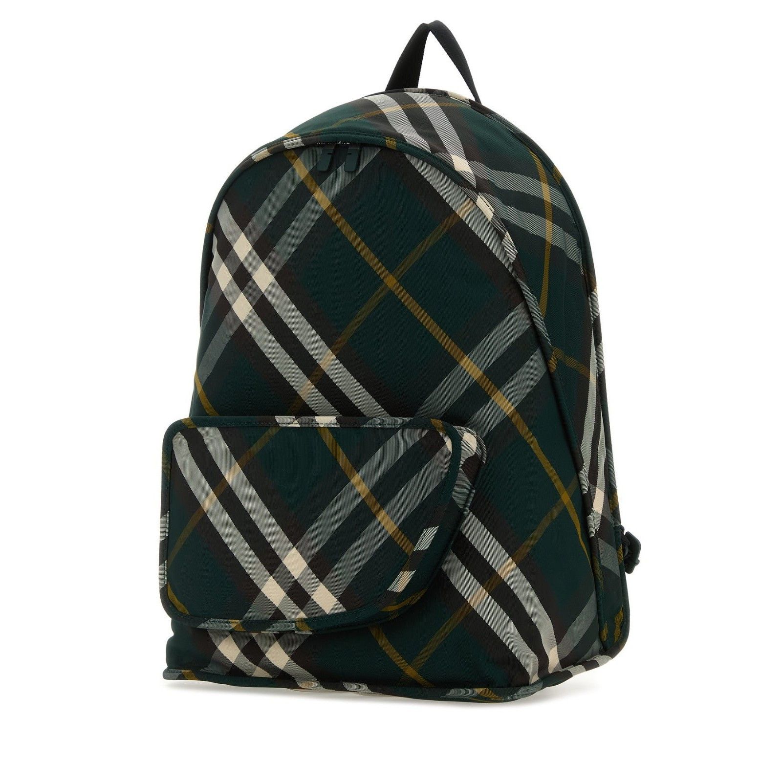 Burberry BURBERRY Shield Check Black Nylon Backpack New And Authentic Size ONE SIZE - 2 Thumbnail