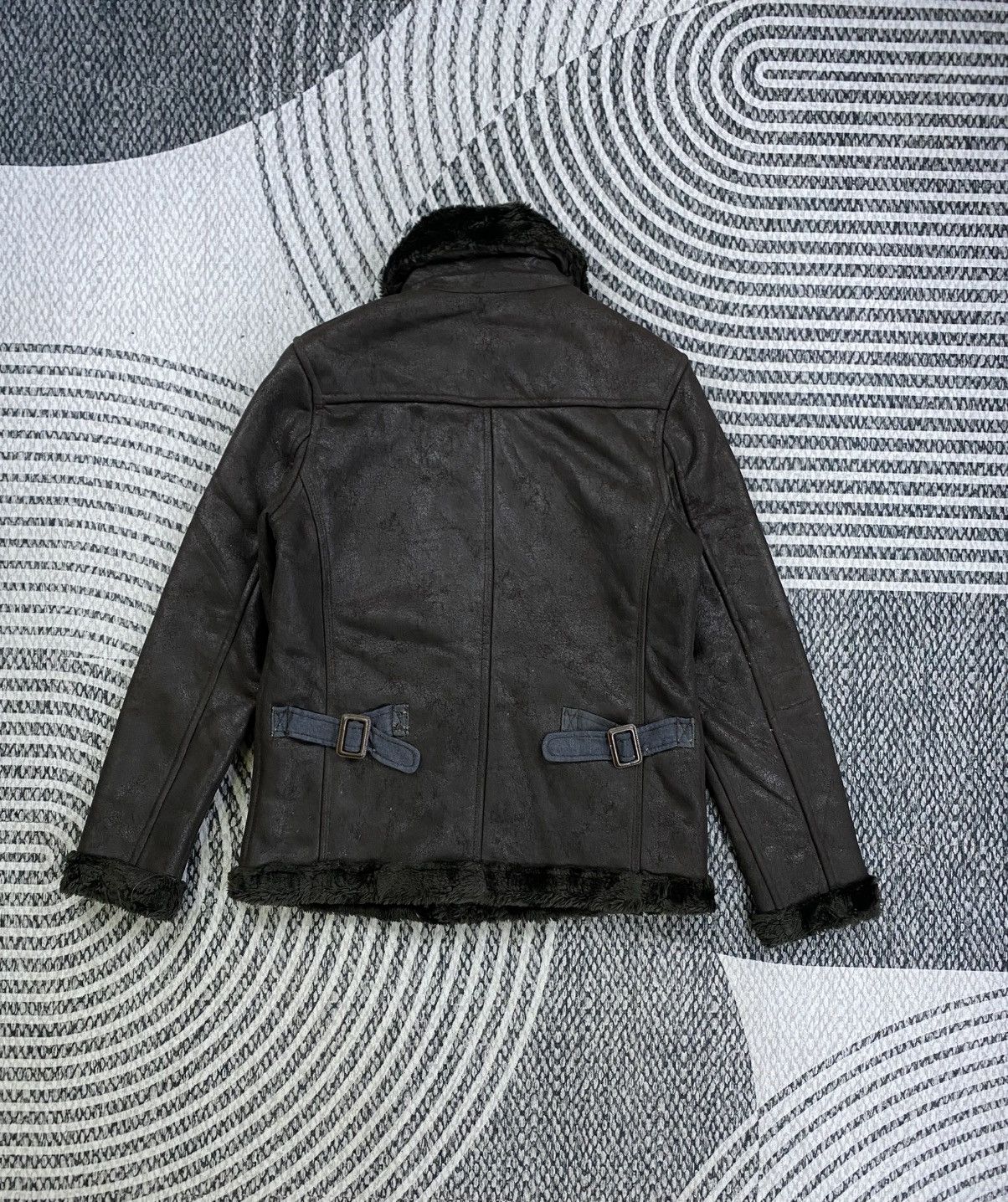 Takeo Kikuchi Vintage Takeo Kikuchi Dark Brown Sherpa Leather Jacket Size US M / EU 48-50 / 2 - 2 Thumbnail