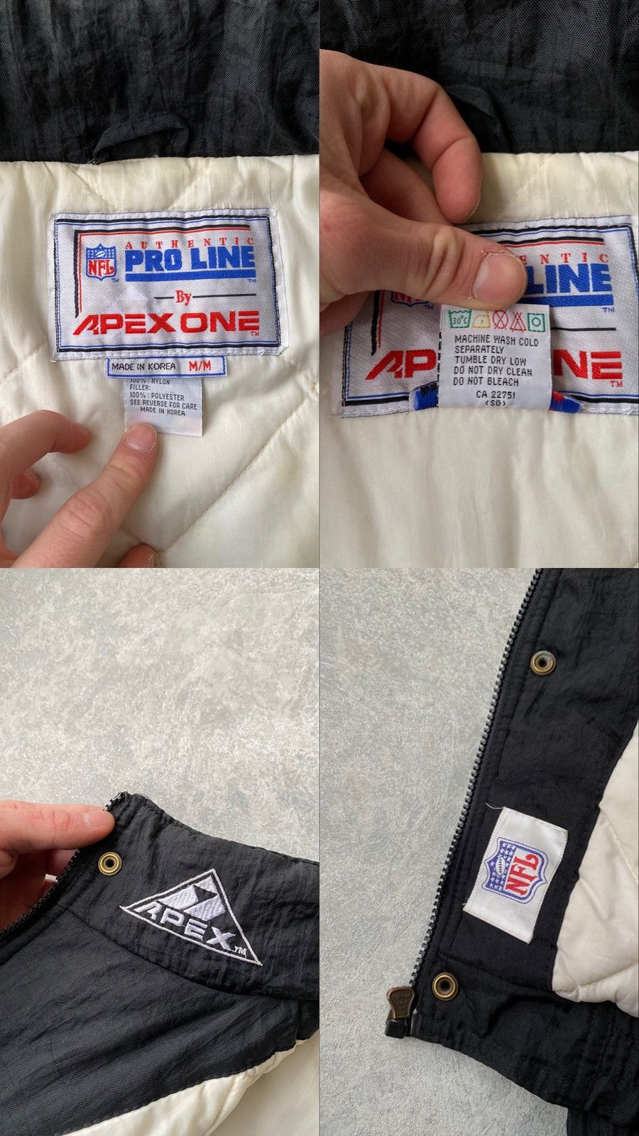 NFL Oakland Raiders 90'S Apex One Full zip Proline Bomber Jacket Size US M / EU 48-50 / 2 - 8 Thumbnail
