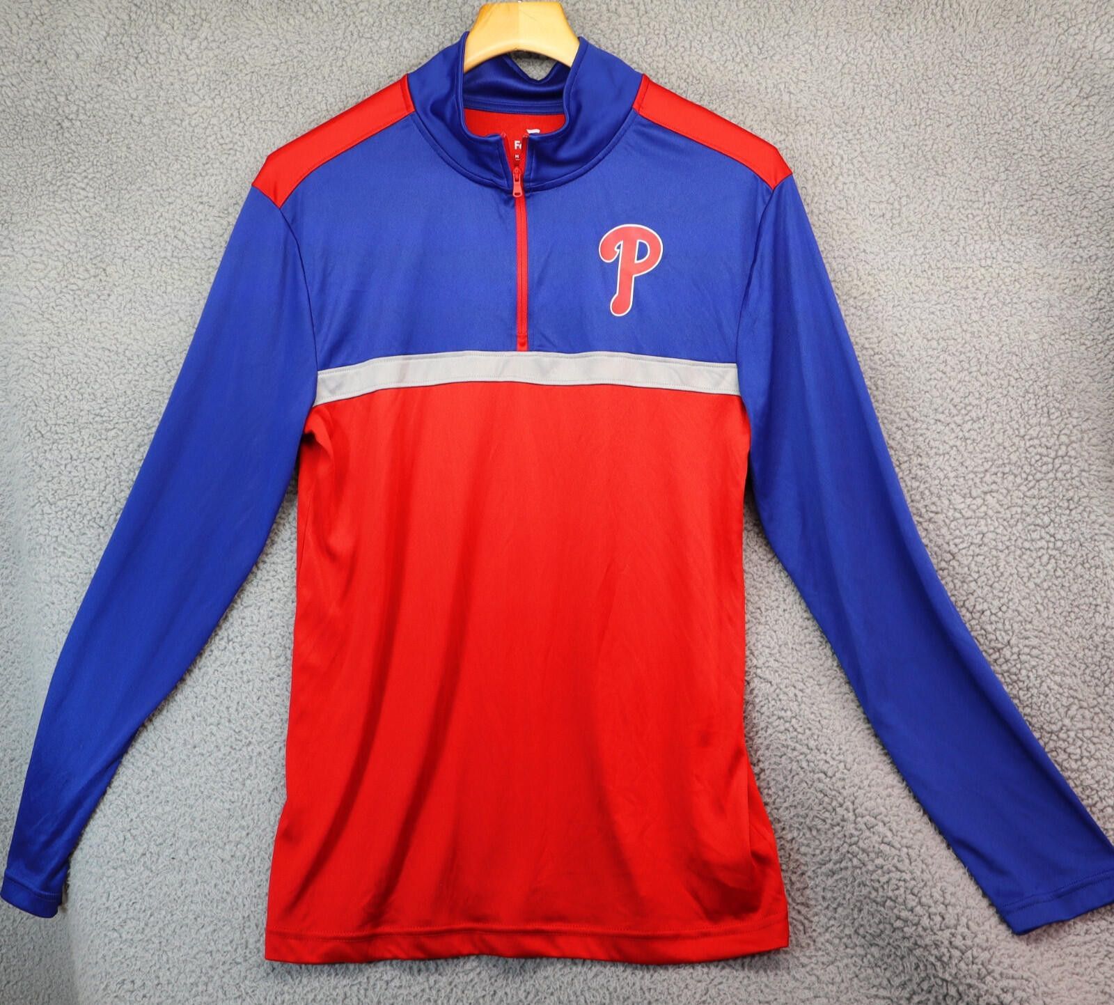 Other Men Medium 1/4 Zip MLB Philadelphia Phillies Fanatics Red Size ONE SIZE - 1 Thumbnail