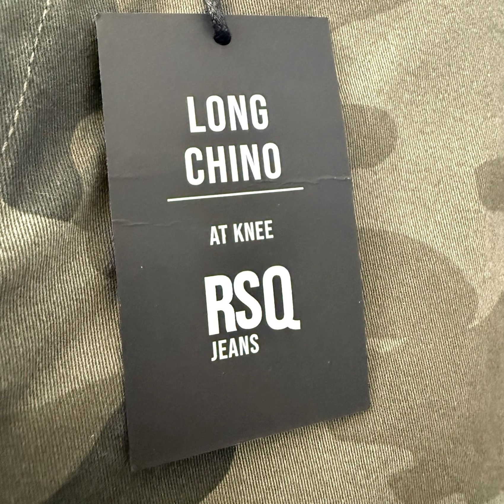 Rsq RSQ Jeans Shorts Mens 29 CAMO Chino Shorts 10in Inseam Stretch Cotton Elastane Dark Wash Pockets Casual Workwear Size US 29 - 6 Thumbnail