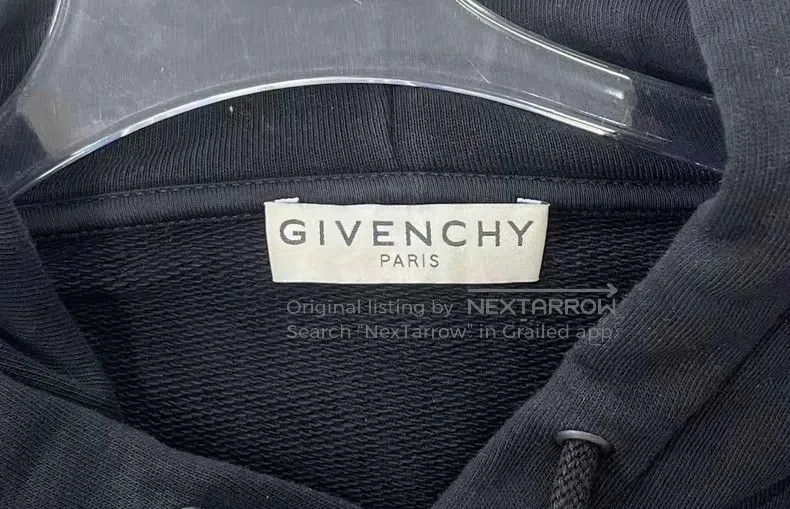 Givenchy Givenchy Black Metallic Letter Logo Hoodie (Size XXL) Size US XXL / EU 58 / 5 - 3 Thumbnail