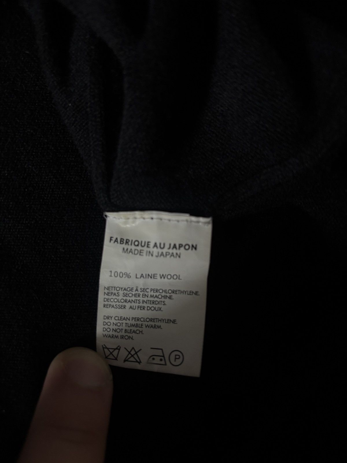 Yohji Yamamoto Y’S FOR MEN Vintage Black 100% Wool Turtleneck with Pockets Size US S / EU 44-46 / 1 - 5 Thumbnail