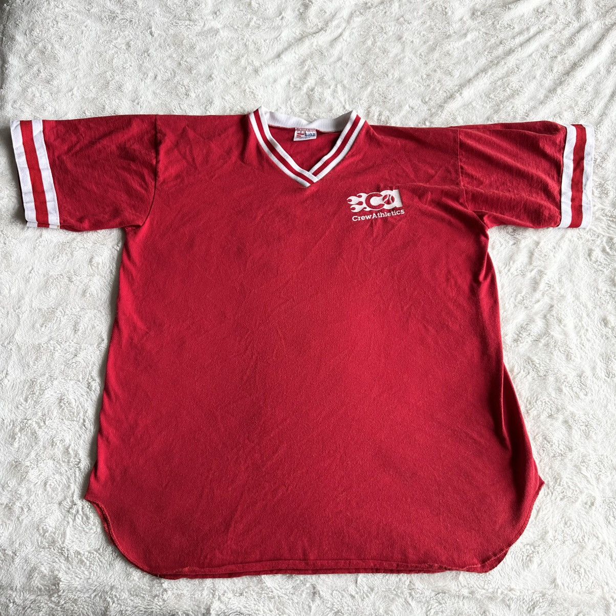 Other Vintage Baseball Jersey Shirt Mens XL Red Flame Washington Size US XL / EU 56 / 4 - 2 Thumbnail