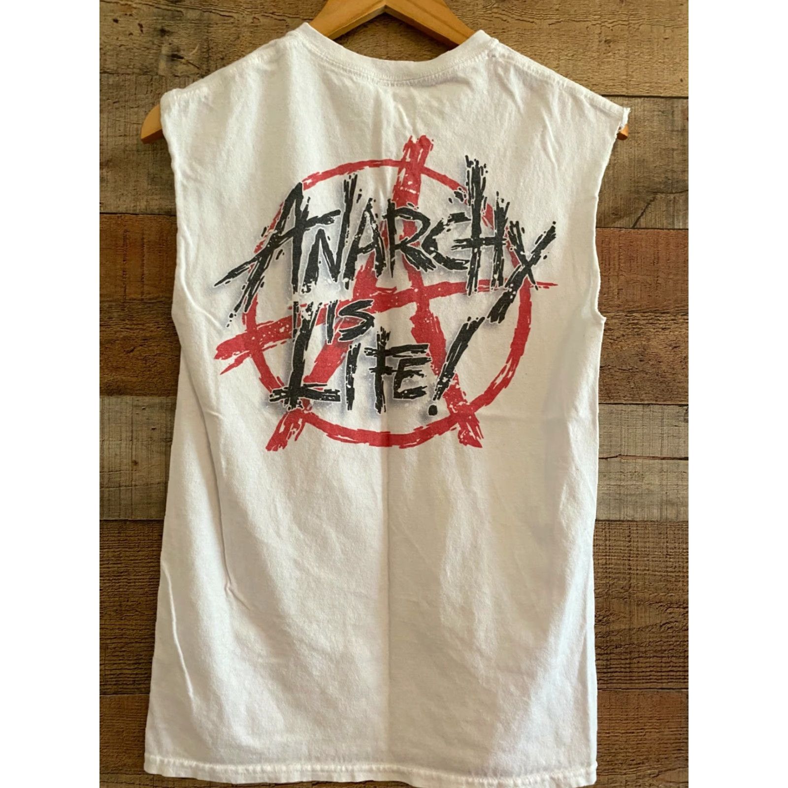 Gildan VTG ANarchy Wrestling Federation WWF World Wrestling Federation small sleveless Shirt XS? Size US S / EU 44-46 / 1 - 3 Thumbnail