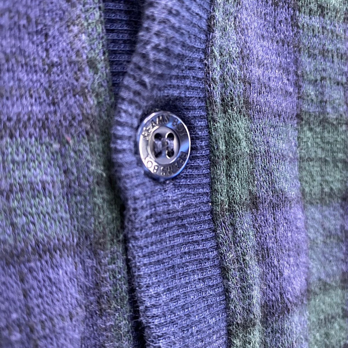 Beams Japan Vintage Beams Boy Plaid Cardigan Japan Designer Knit Green Size US XS / EU 42 / 0 - 7 Thumbnail