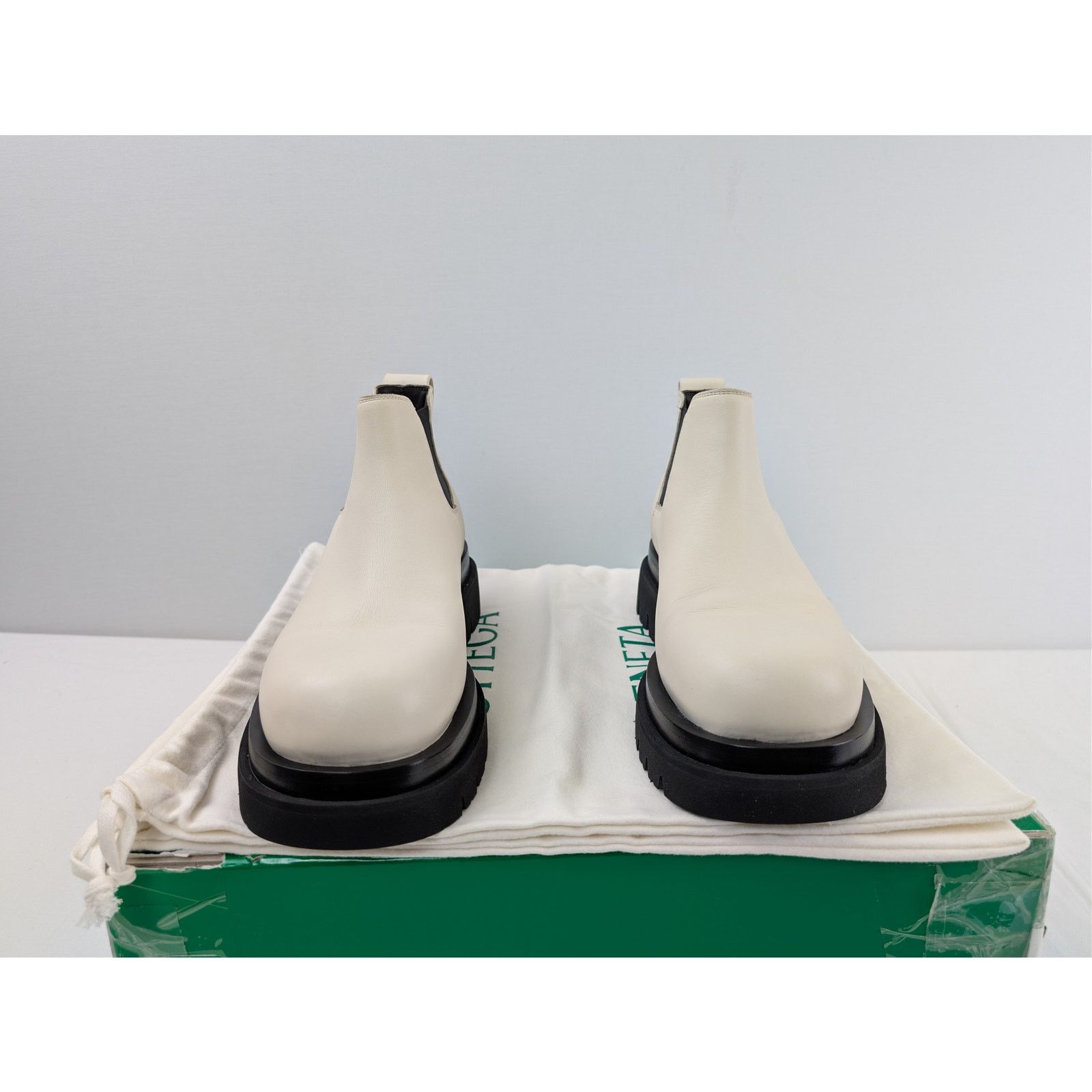 Bottega Veneta o1rshd1 Military Calf The Lug Boots in Sea Salt Size US 10 / EU 43 - 16 Thumbnail