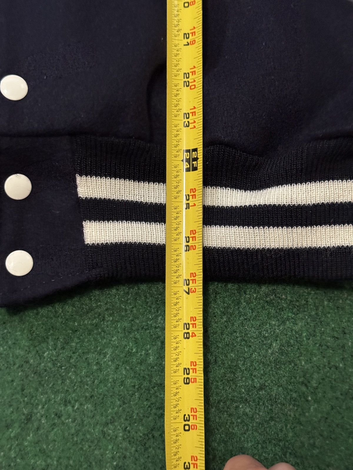 Delong Vtg 90s Delong Wool Blue White Varsity M Letterman Jacket Size US L / EU 52-54 / 3 - 6 Thumbnail