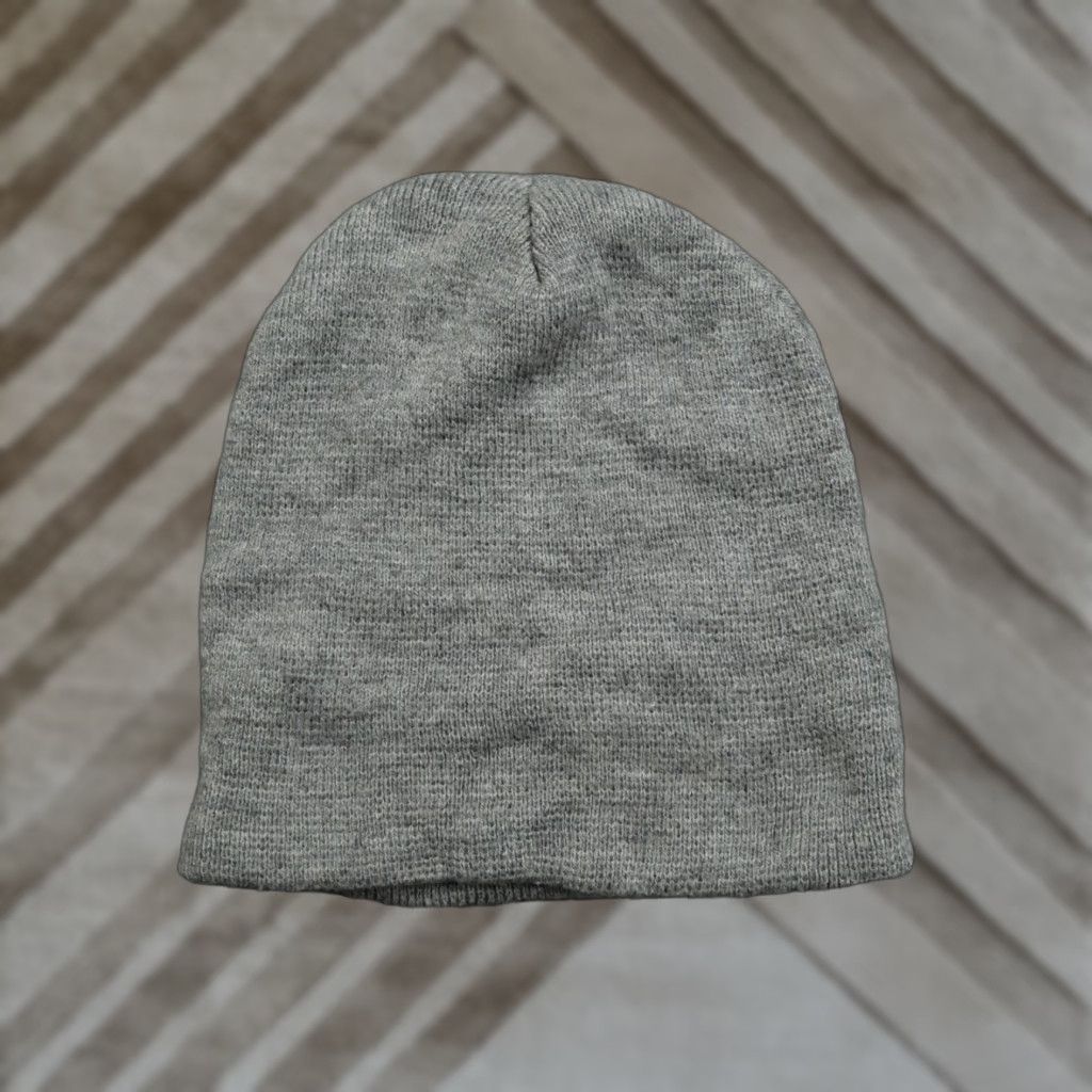 Vintage VINTAGE Beanie Hat Adult Wool Blend Grey Ribbed Knit Mens Beanie, One Size, Gray, 8/10 Condition Size ONE SIZE - 1 Thumbnail
