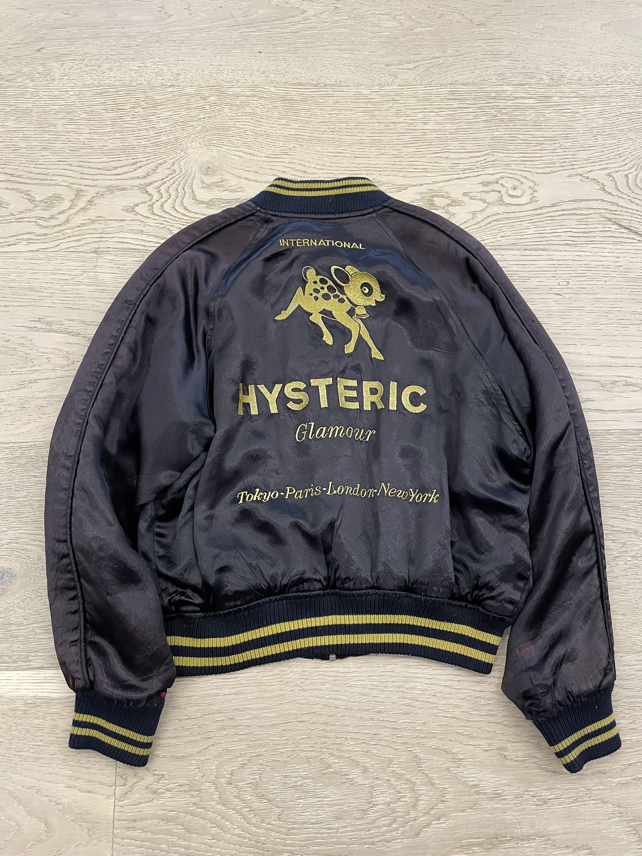 Hysteric Glamour hysteric glamour black bomber jacket | Grailed