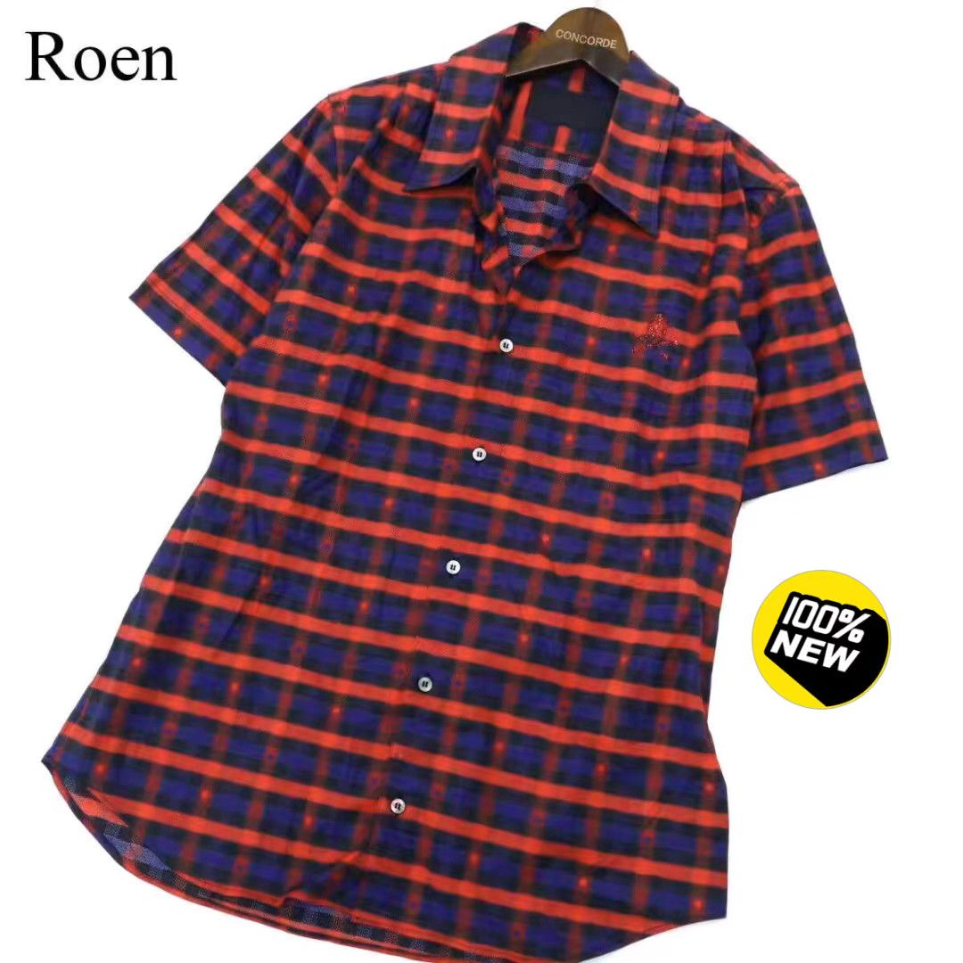 Roen roen Red Crystal Skull Short Sleeve Shirt K11 Size US M / EU 48-50 / 2 - 1 Thumbnail