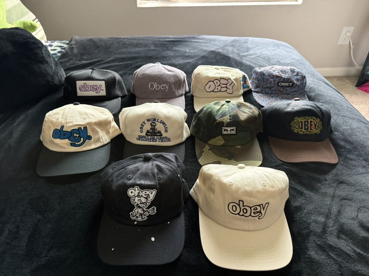 Obey OBEY Hat Bundle (10+ Pieces) Snapbacks / Caps Streetwear Lot Size ONE SIZE - 2 Thumbnail