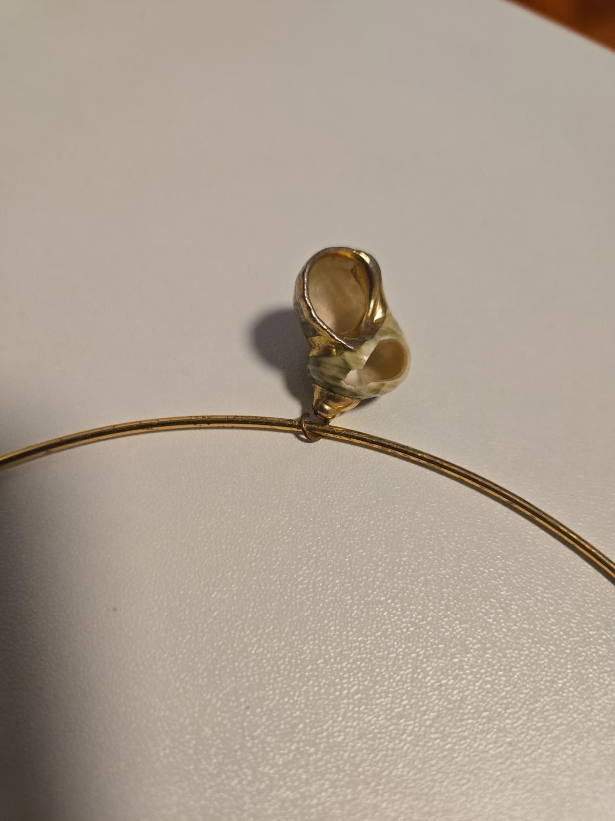 Handmade Vintage Ariel Style Gold Seashell Necklace Size ONE SIZE - 4 Thumbnail
