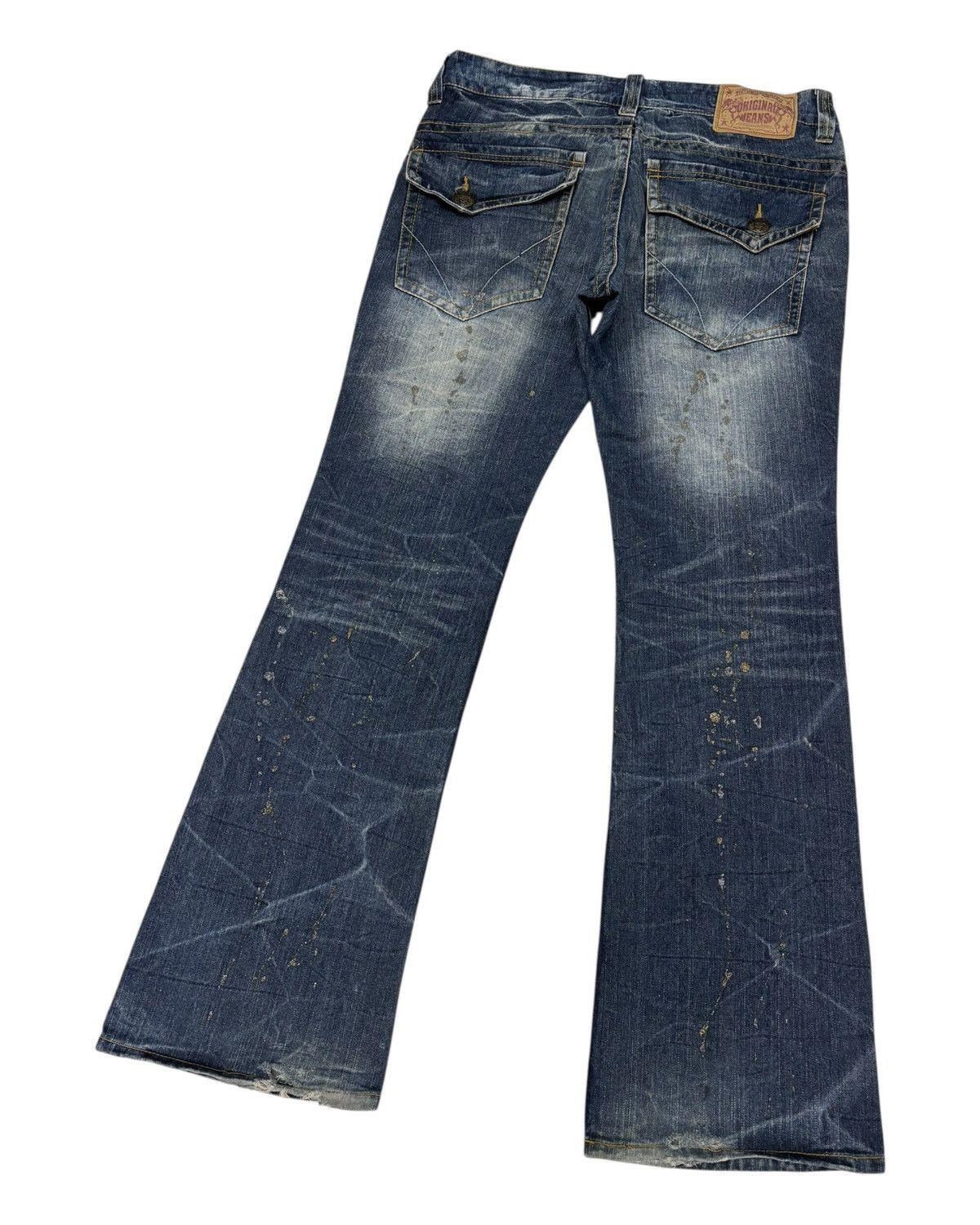 Flared Jeans Skulls Original Japanese Bootcut Distressed