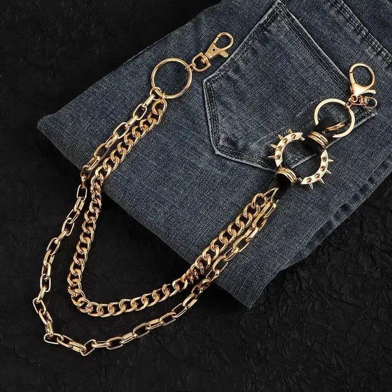 Jewelry Gold Punk Rock Layered Pants Chain Size ONE SIZE - 2 Thumbnail
