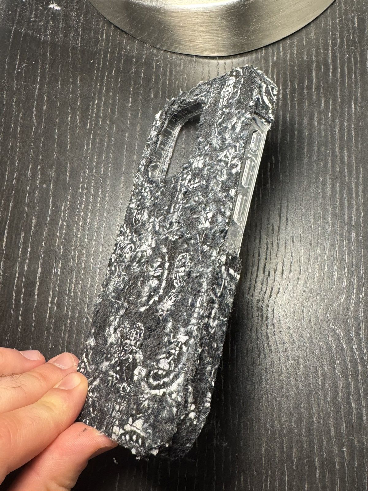 Japanese Brand Black distressed boro iphone case Size ONE SIZE - 3 Thumbnail