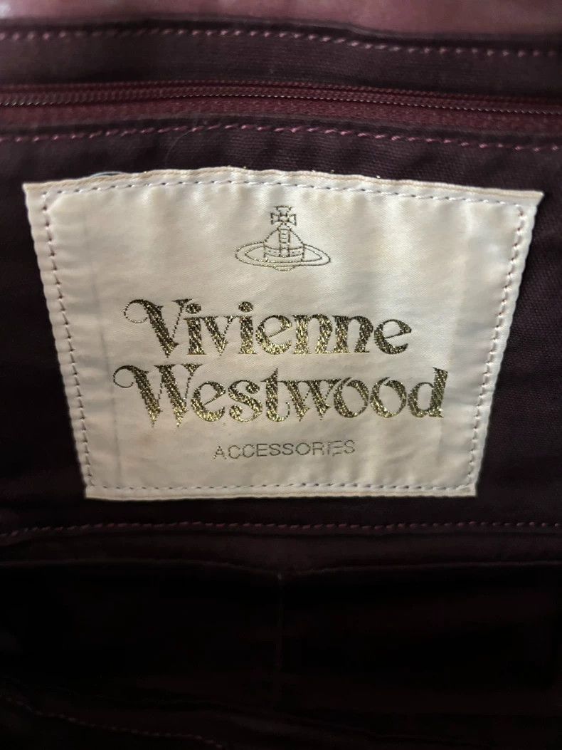 Vivienne Westwood Vivienne Westwood Rose red Saturn embossed postman's bag Size ONE SIZE - 9 Thumbnail