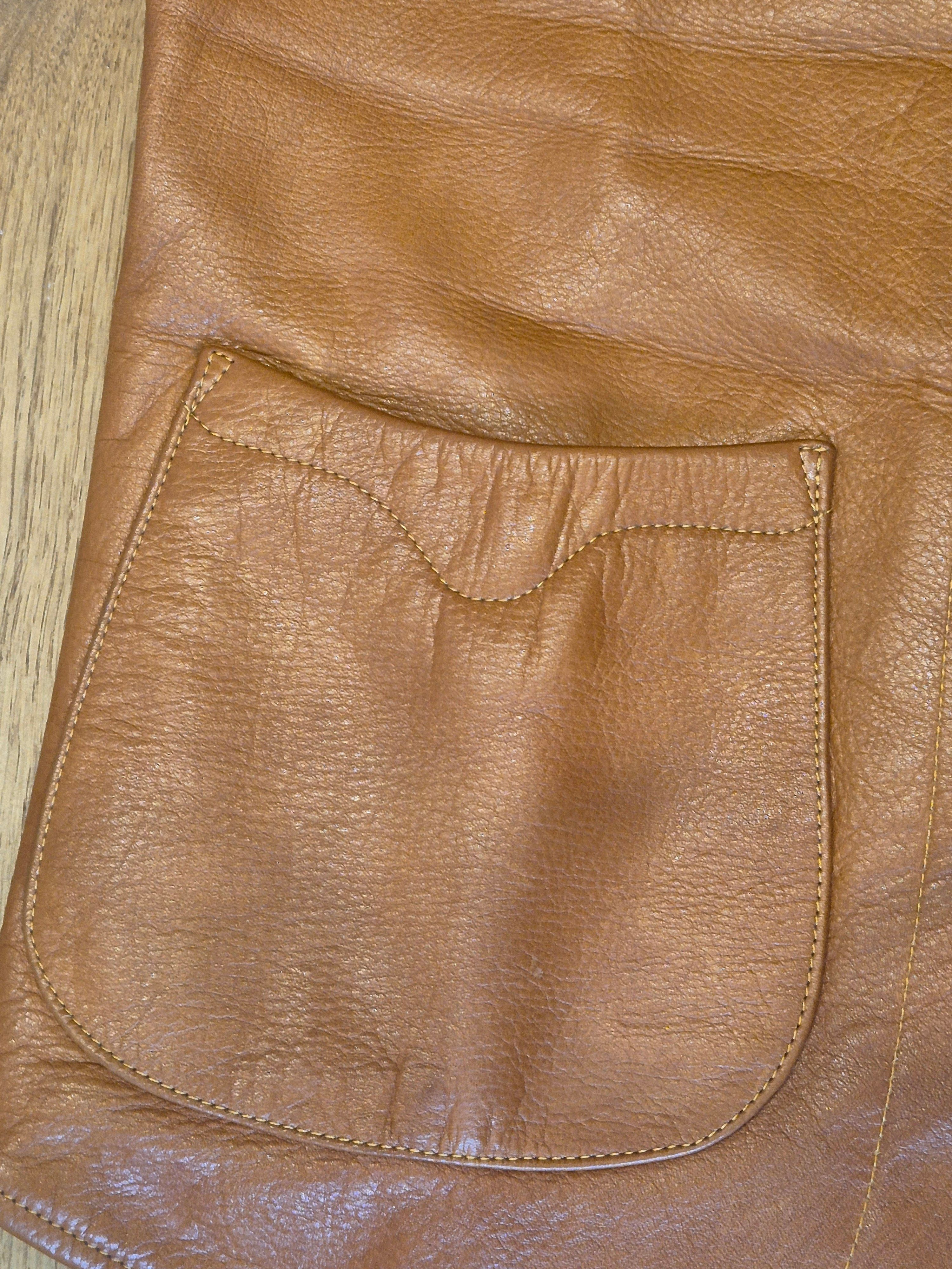 Orgueil Orgueil Leather Vest Size 44R - 3 Thumbnail
